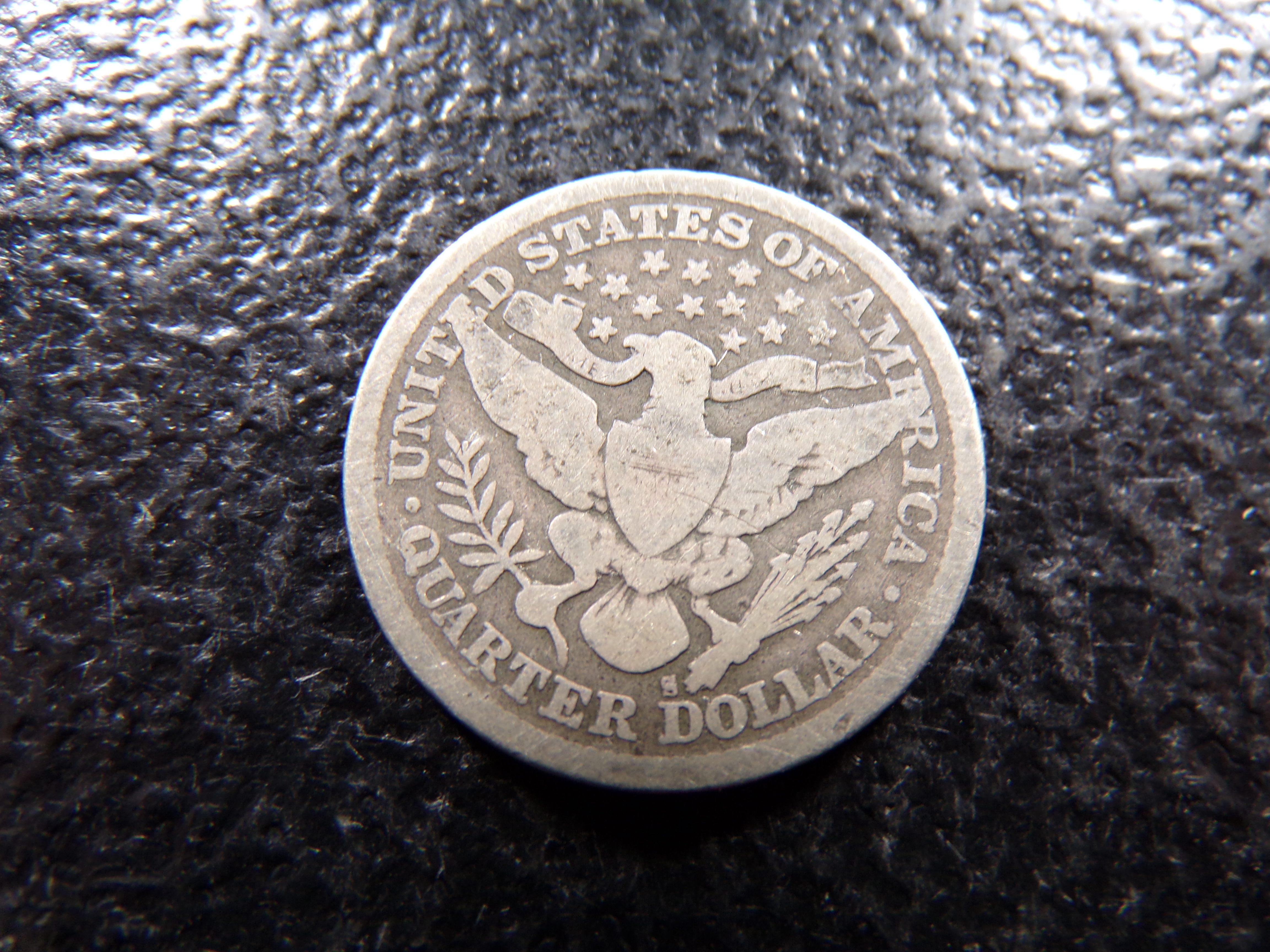 1897-S KEY DATE BARBER SILVER QUARTER