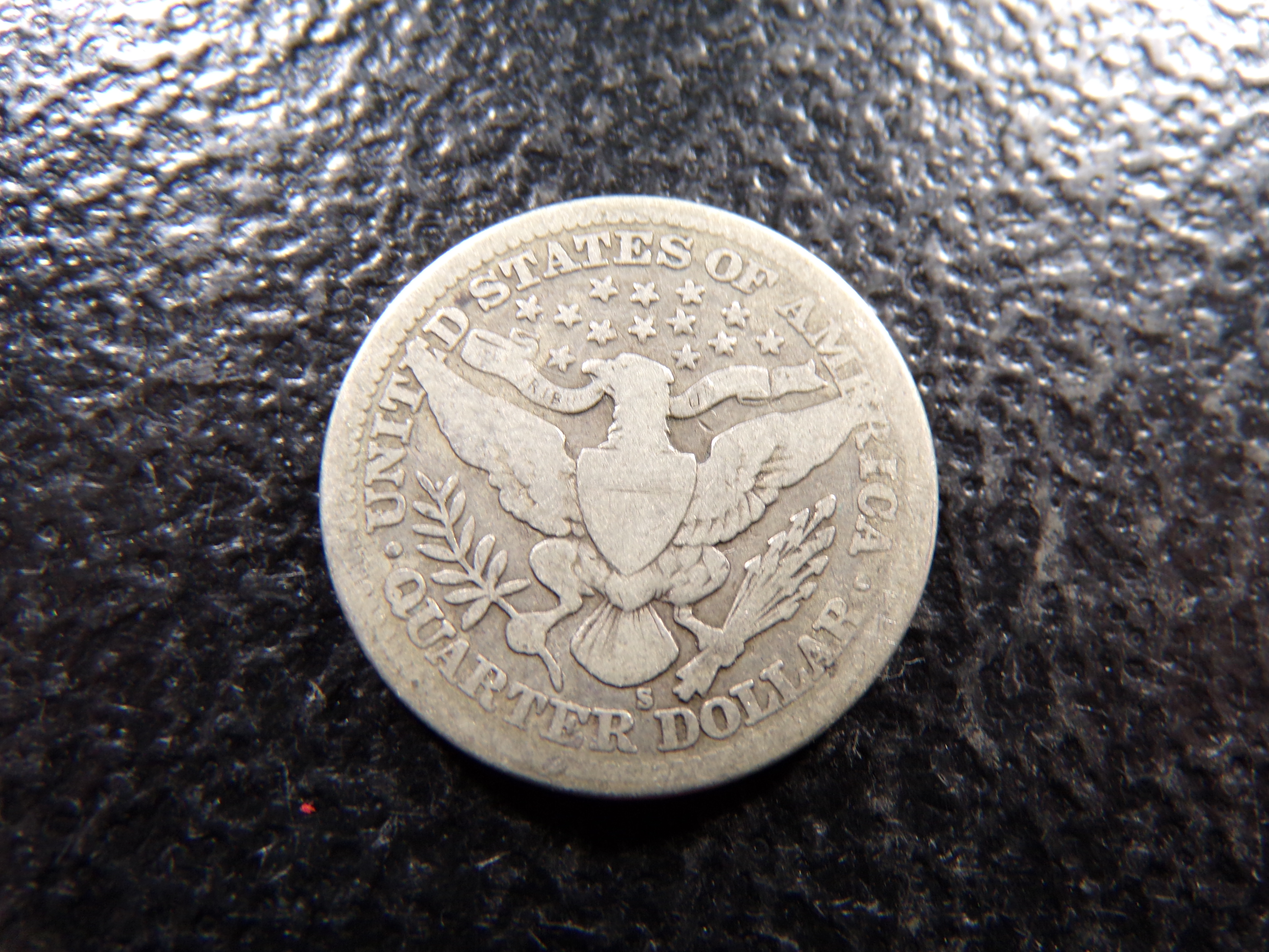 1915-S BARBER SILVER QUARTER