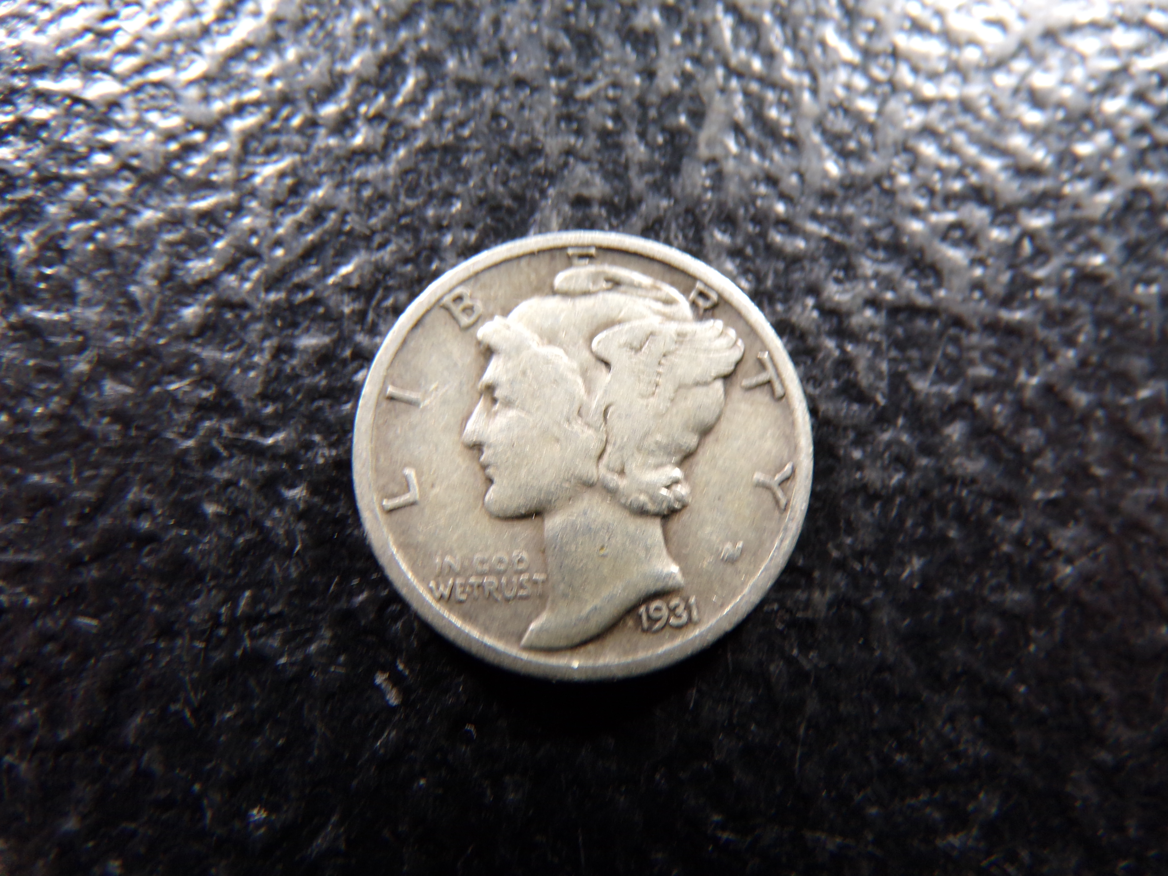 1931-D MERCURY SILVER DIME