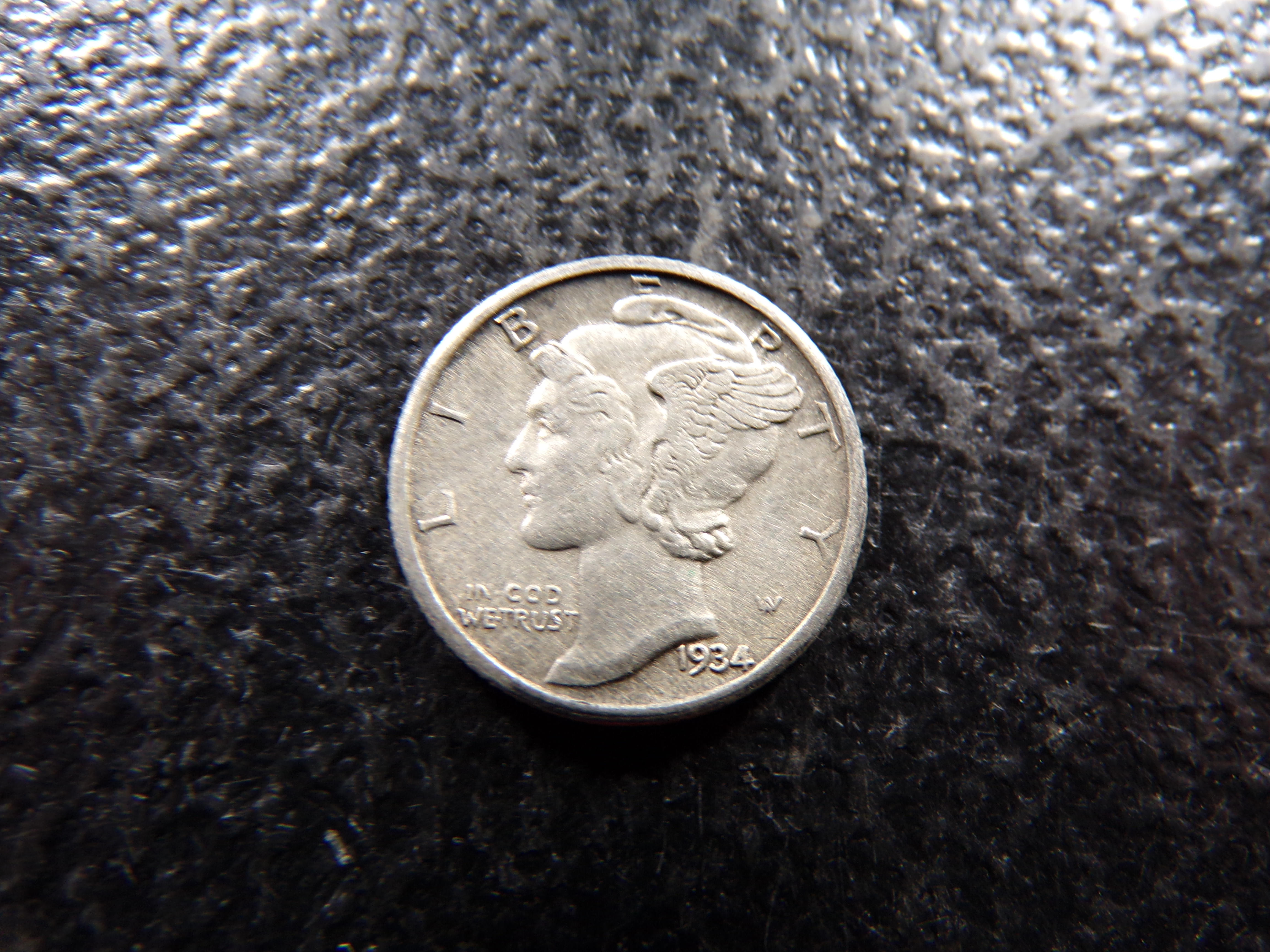 1934-D MERCURY SILVER DIME
