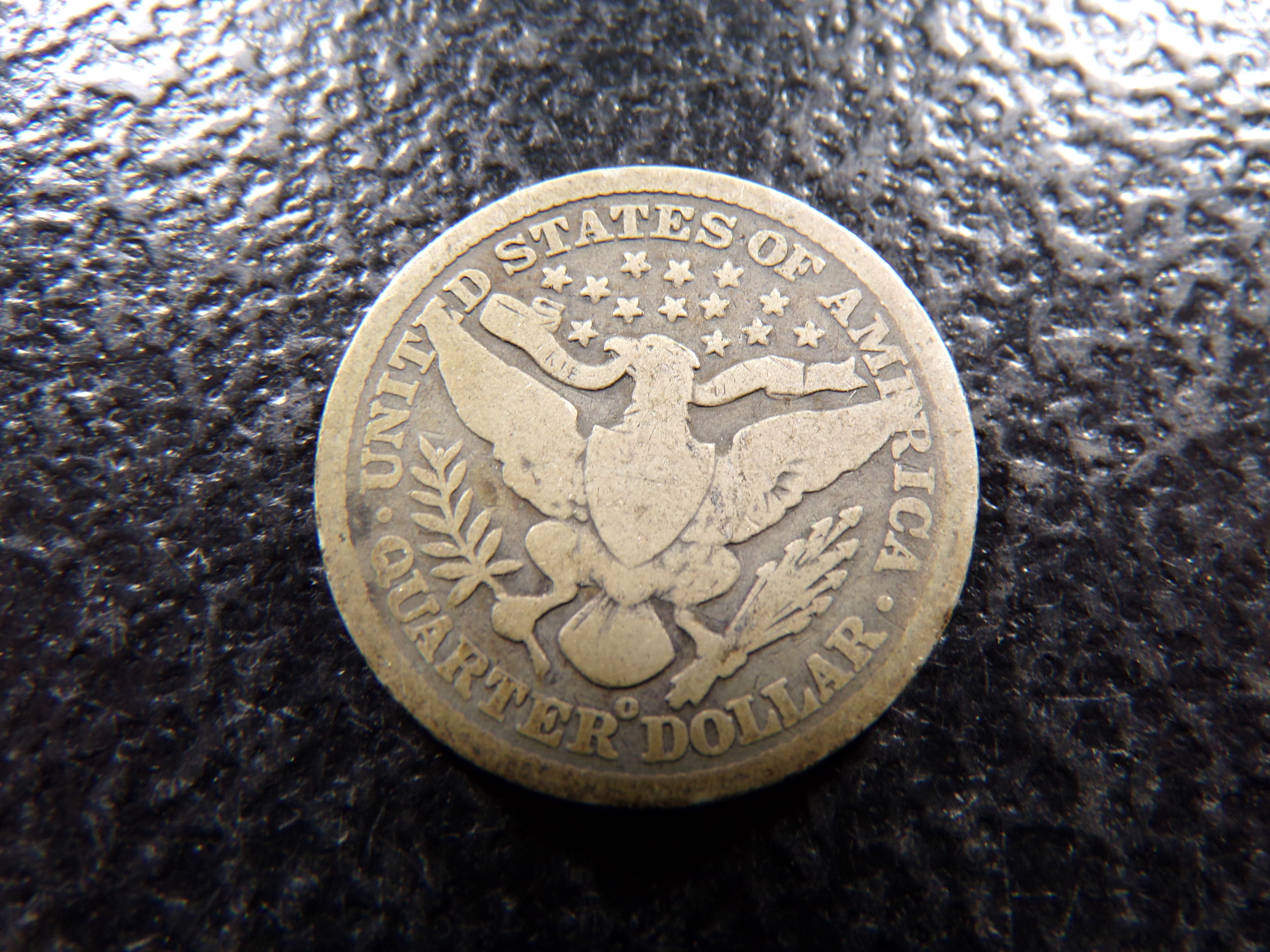 1900-O BARBER SILVER QUARTER