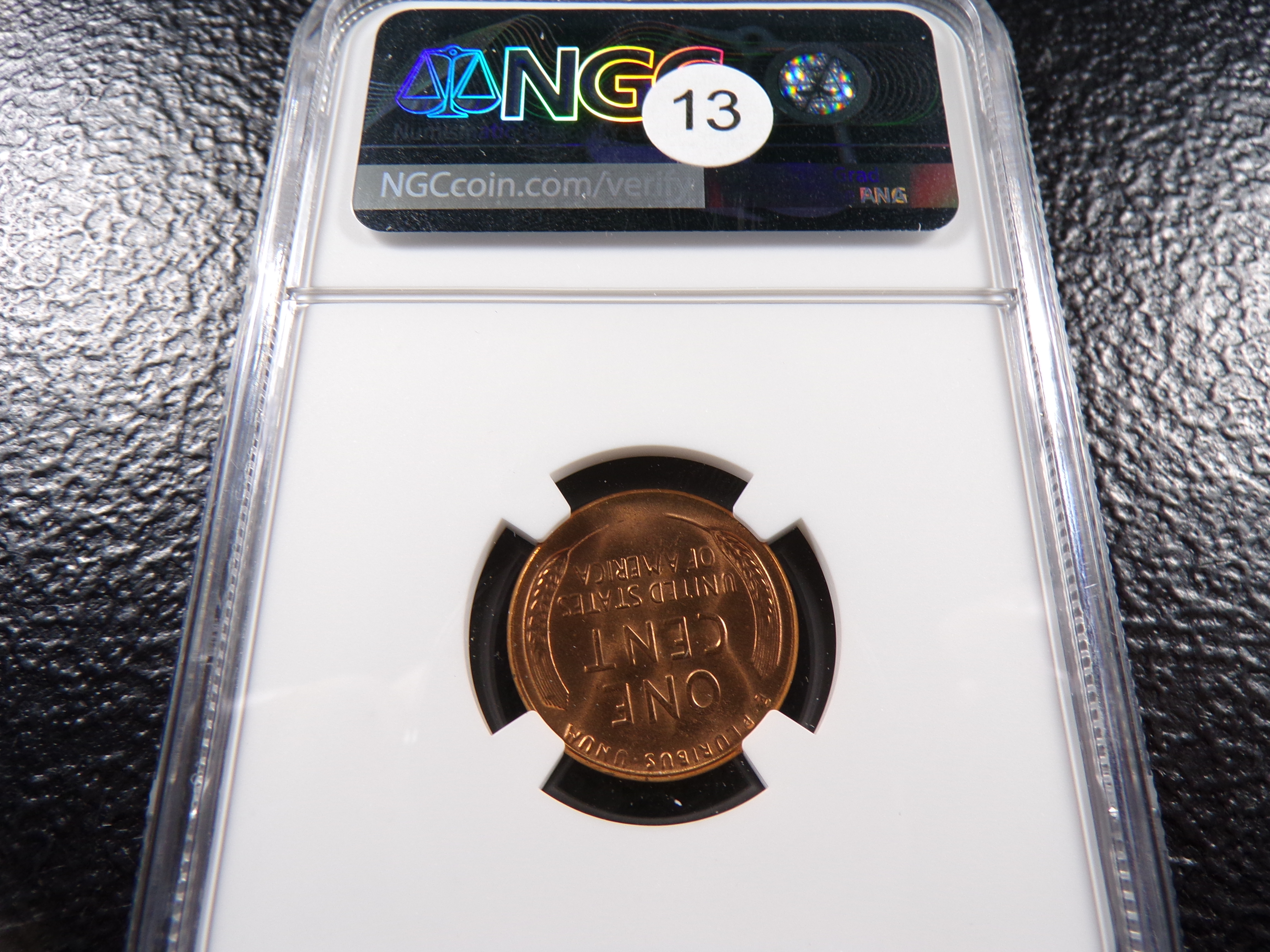 1956 NGC MS66RD LINCOLN WHEAT CENT