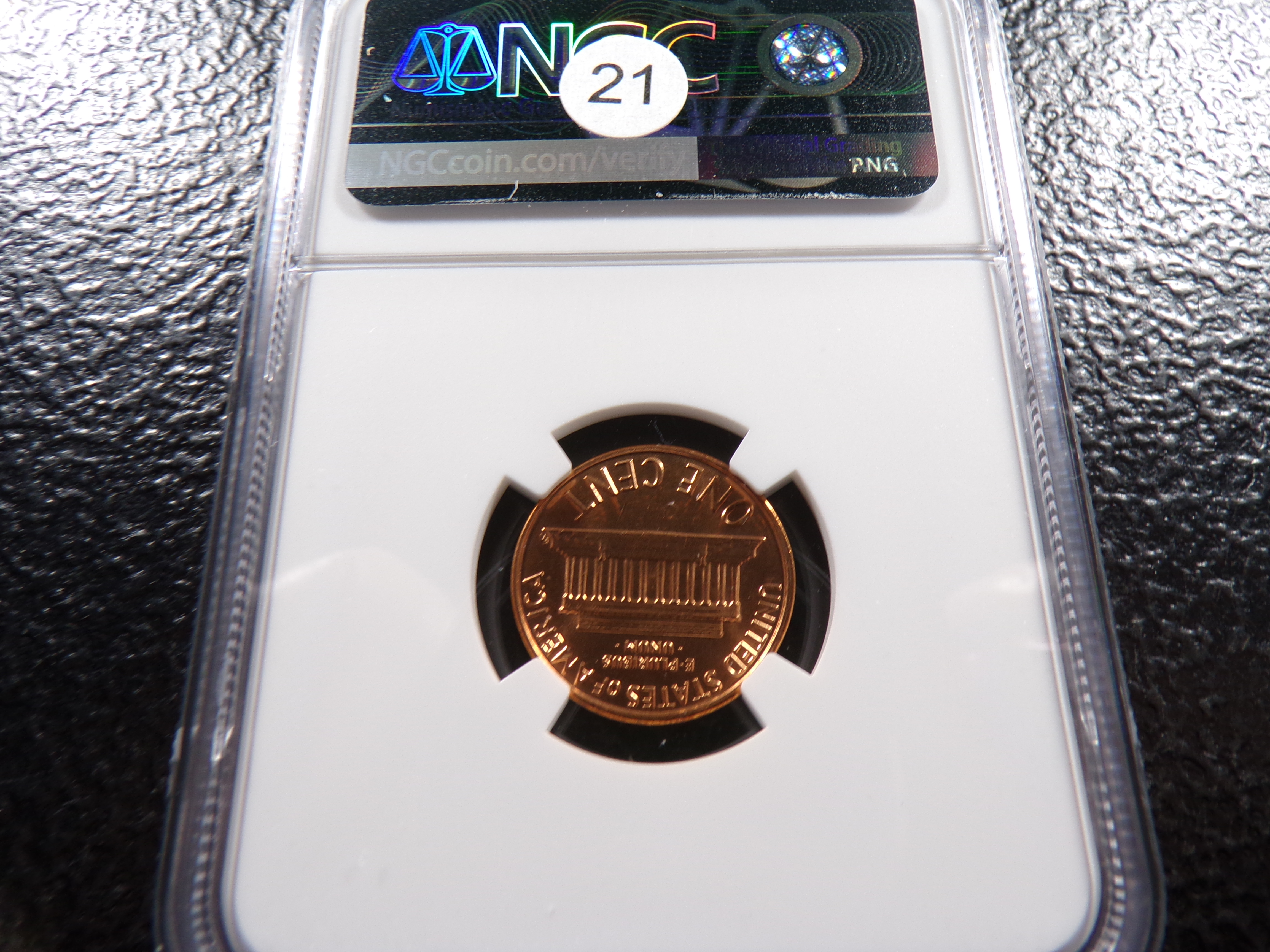 1987 NGC MS67RD LINCOLN CENT