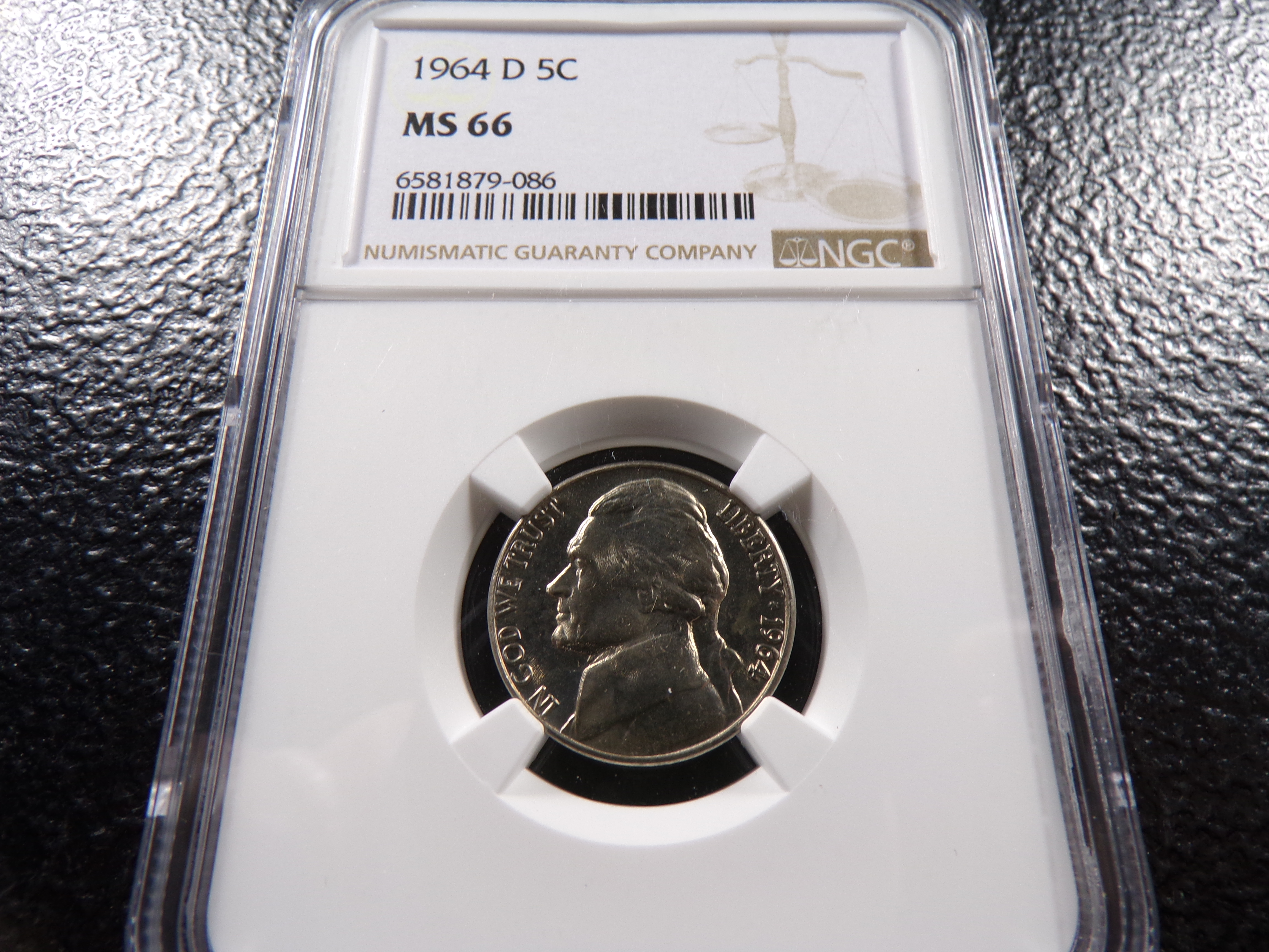 1964-D NGC MS66 JEFFERSON NICKEL