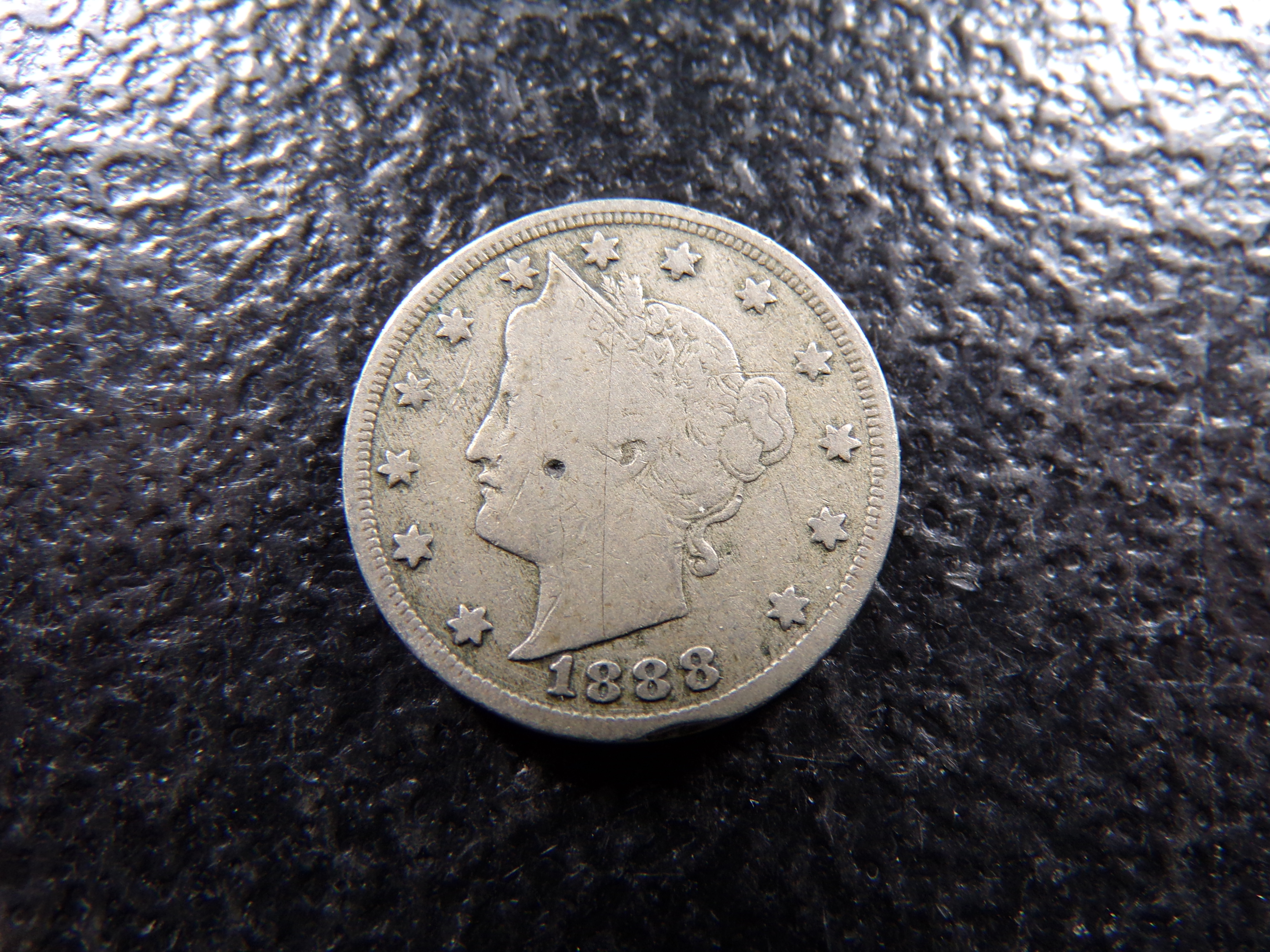 1888 LIBERTY HEAD V NICKEL