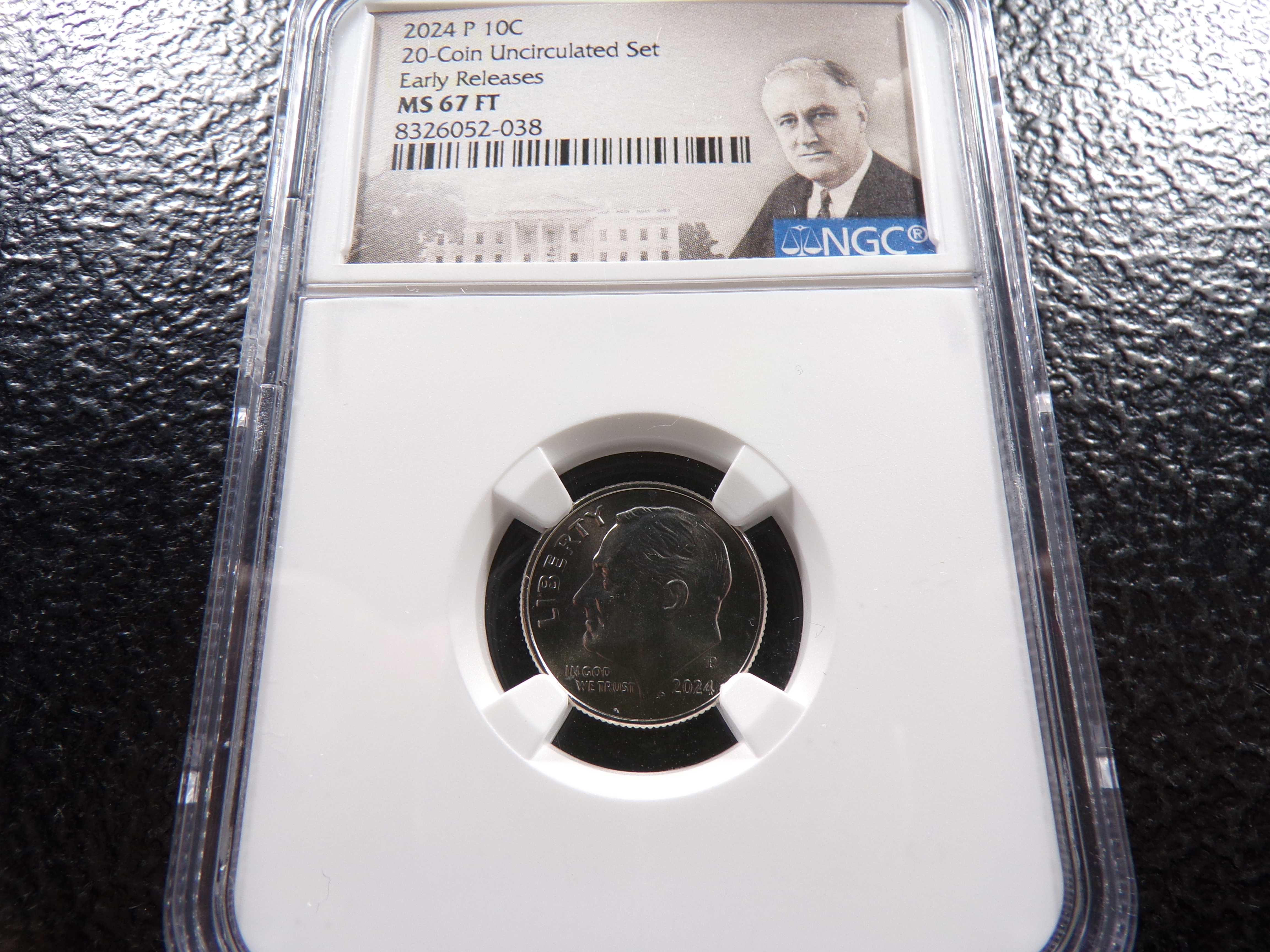 2024-P NGC MS67FT ROOSEVELT DIME