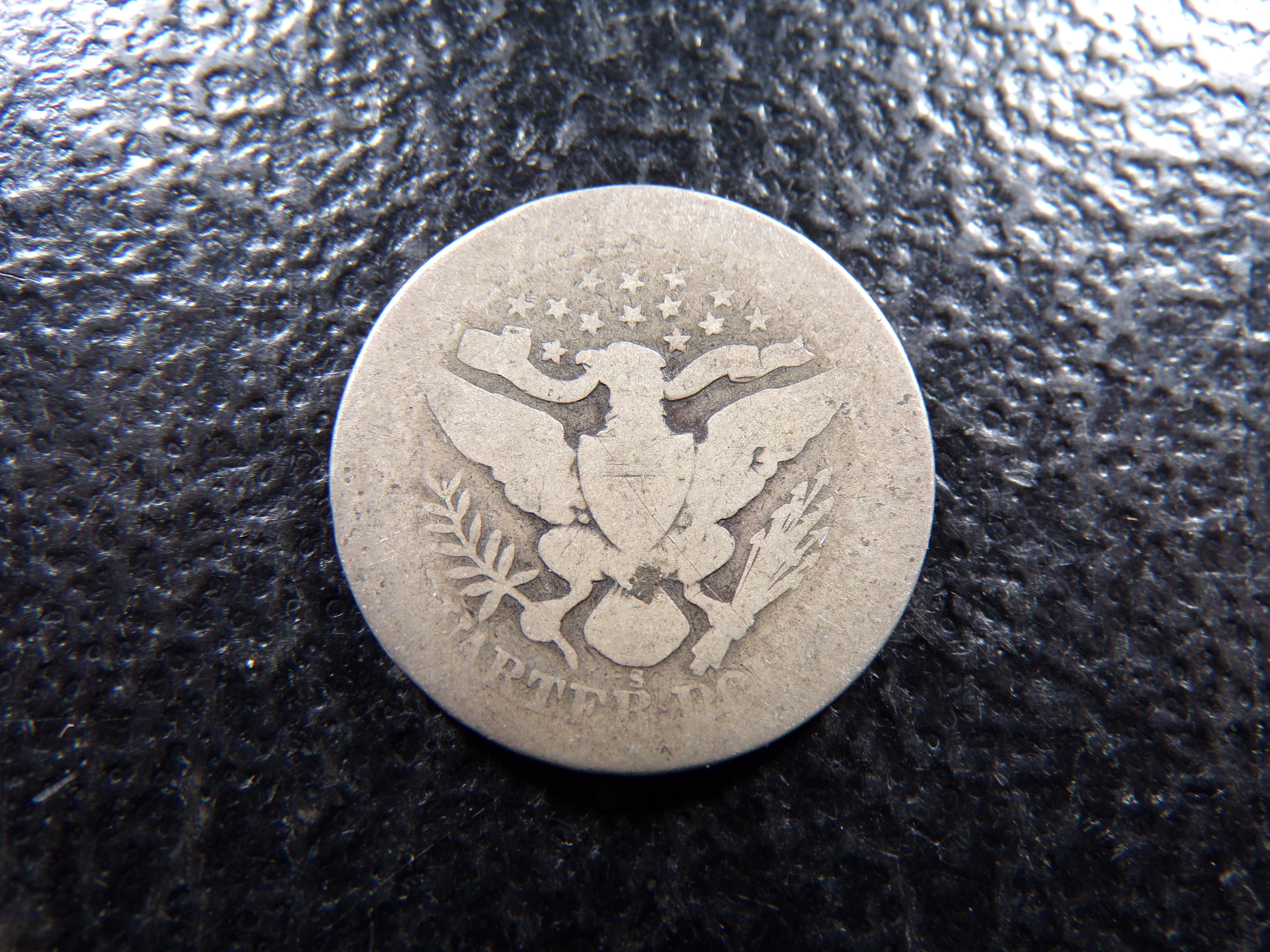 1892-S BARBER SILVER QUARTER