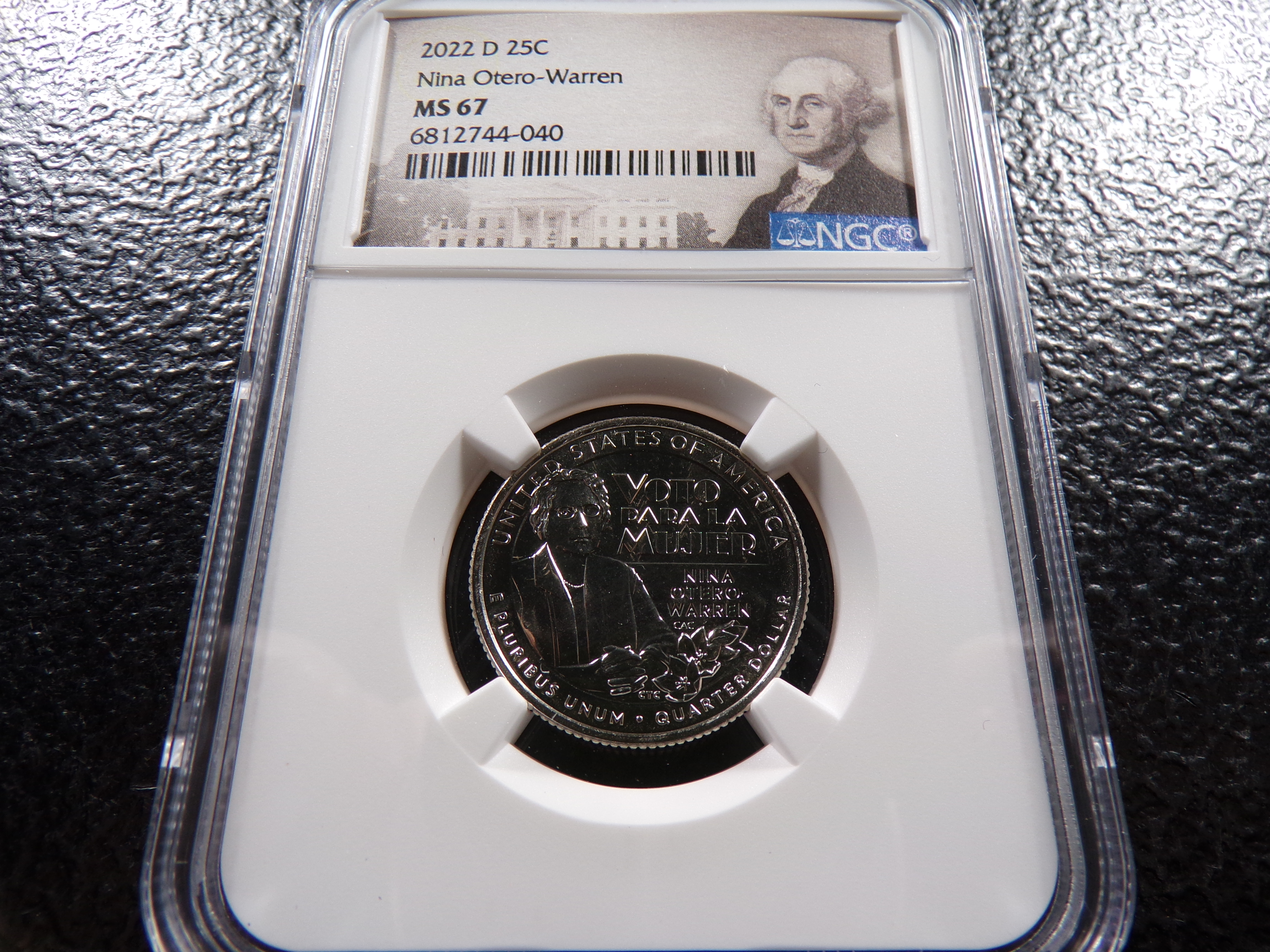 2022-D NGC MS67 NINA OTERO-WARREN QUARTER