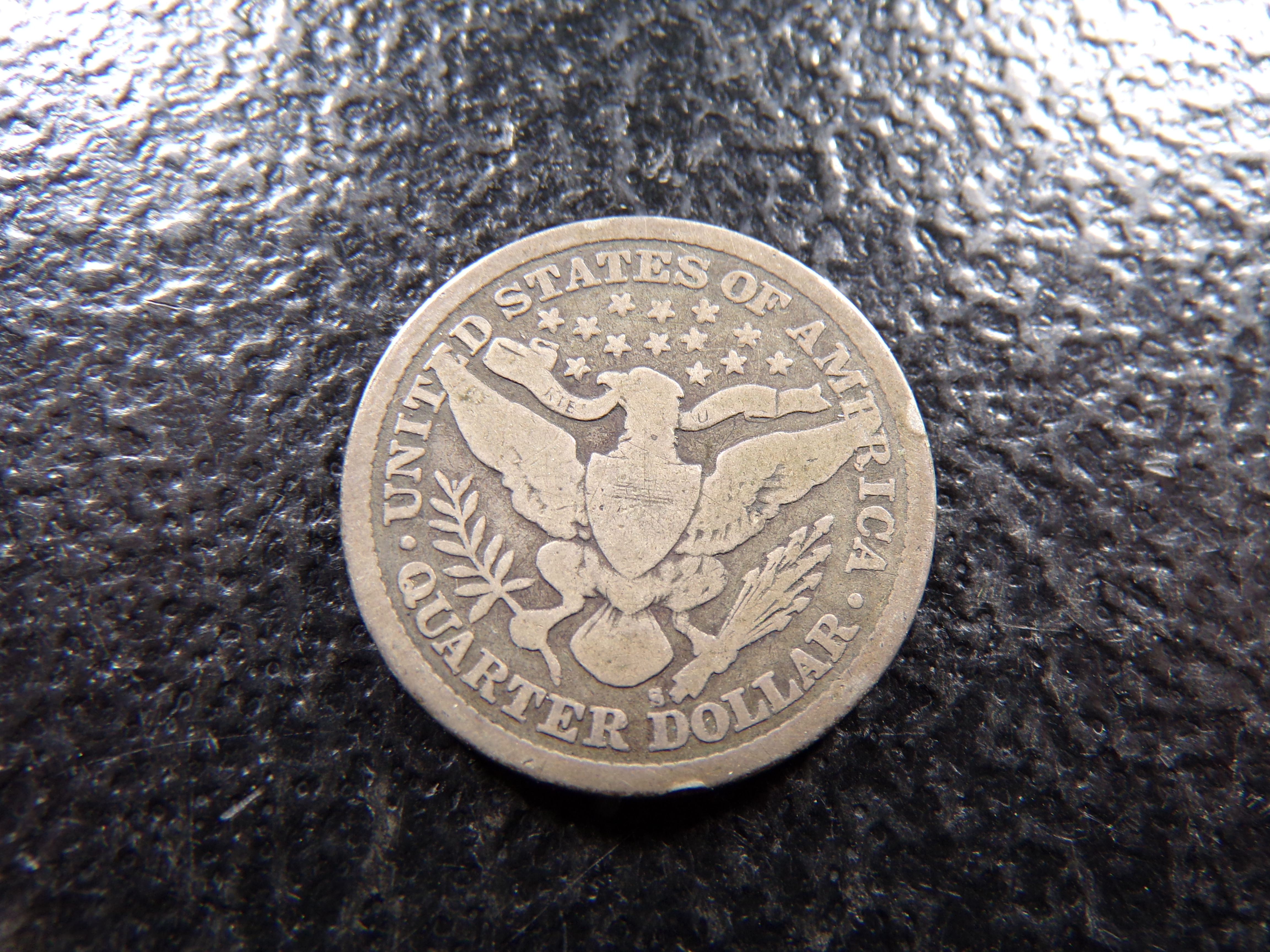 1897-S KEY DATE BARBER SILVER QUARTER