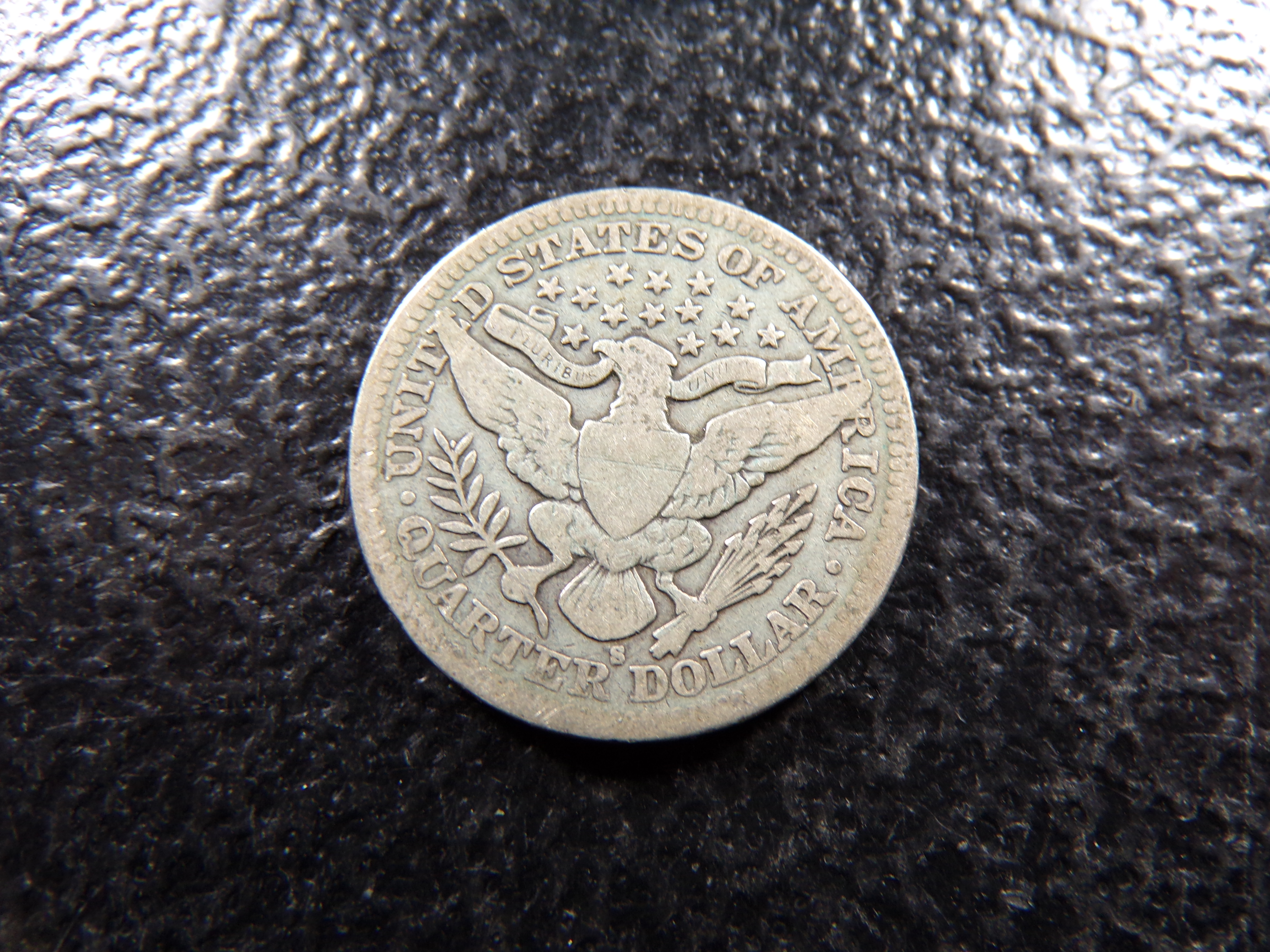 1903-S BARBER SILVER QUARTER