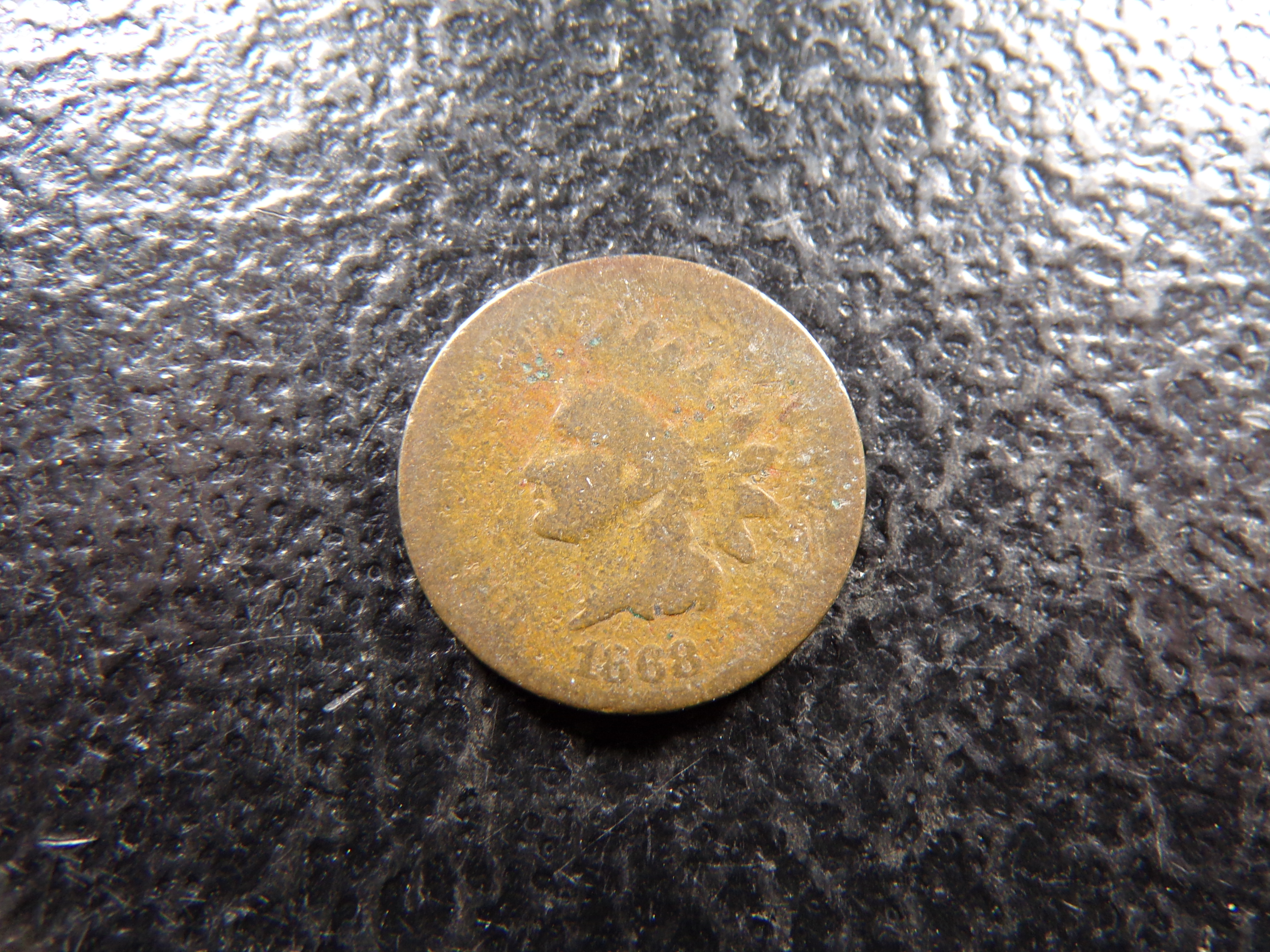 1868 RARE DATE INDIAN HEAD CENT