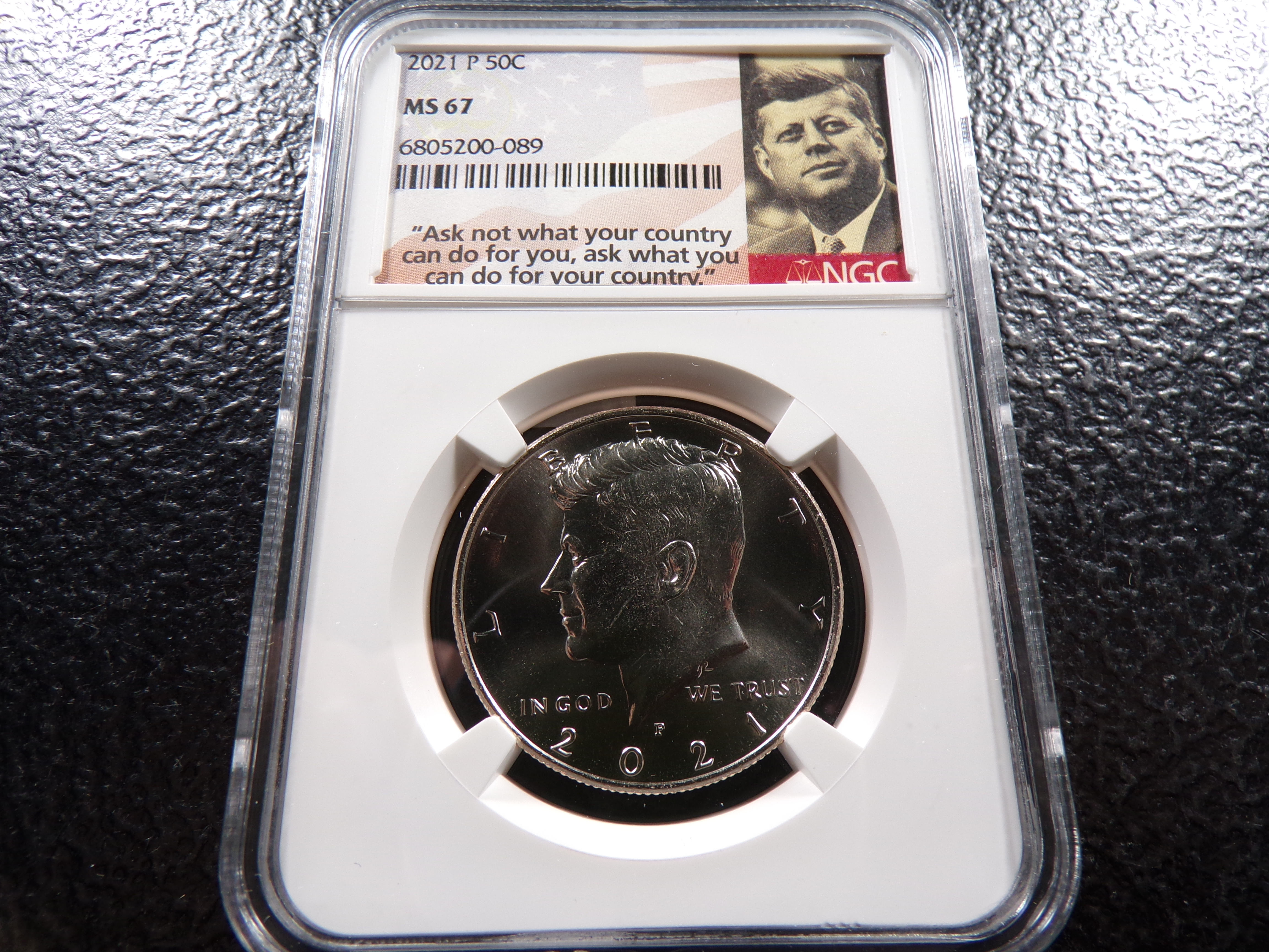 2021-P NGC MS67 KENNEDY HALF DOLLAR