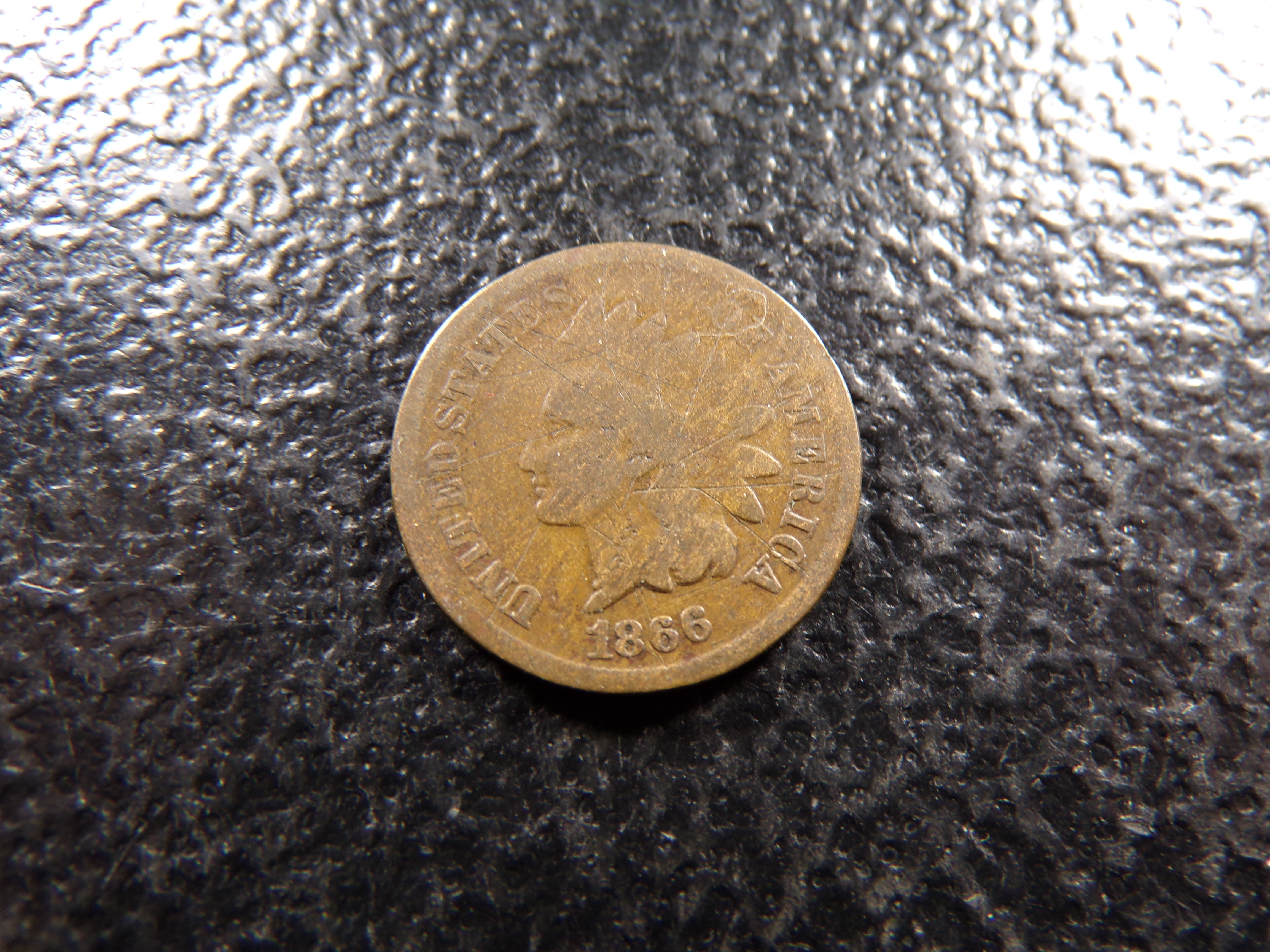 1866 INDIAN HEAD CENT