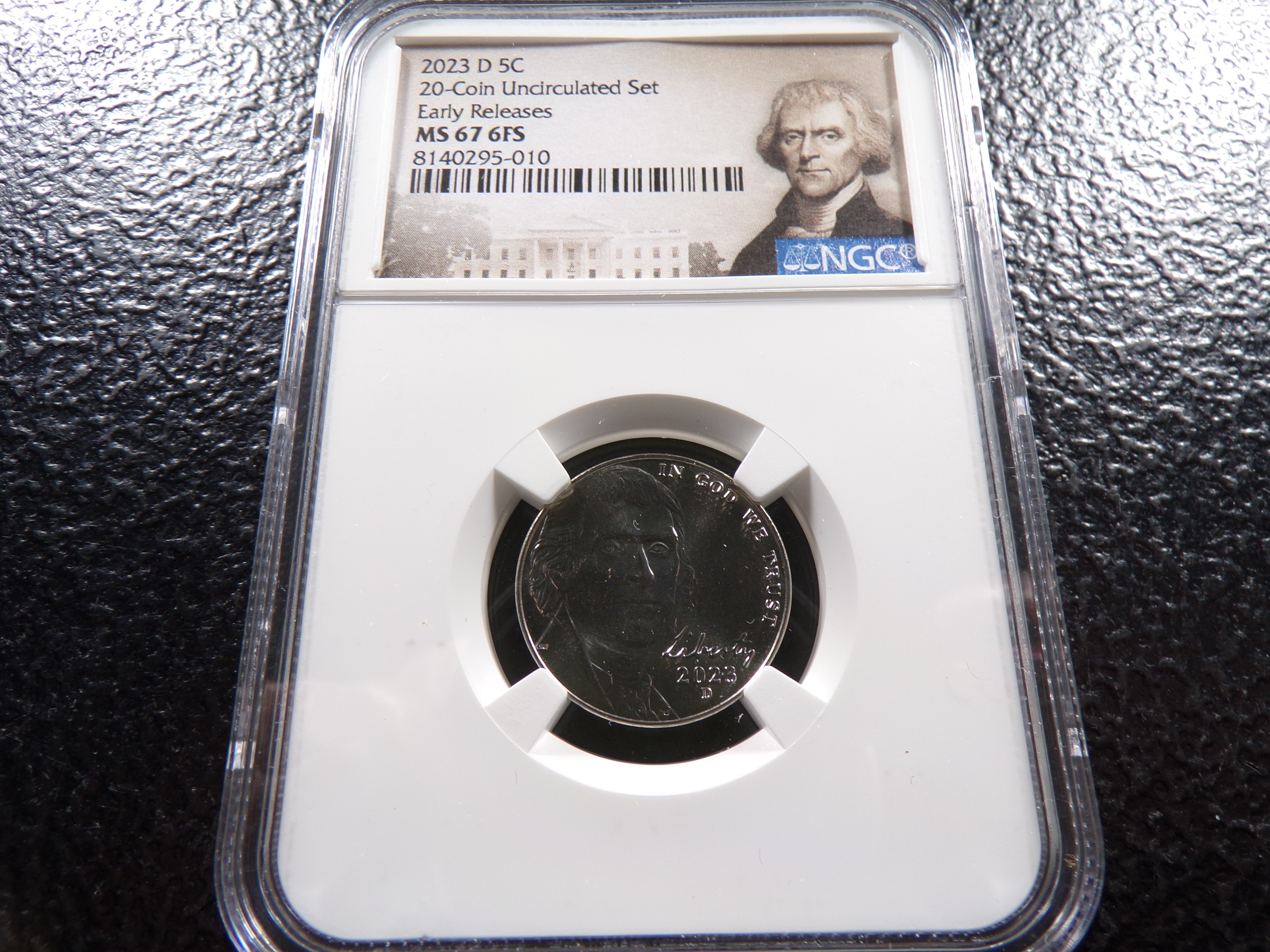 2023-D NGC MS67 6FS JEFFERSON NICKEL
