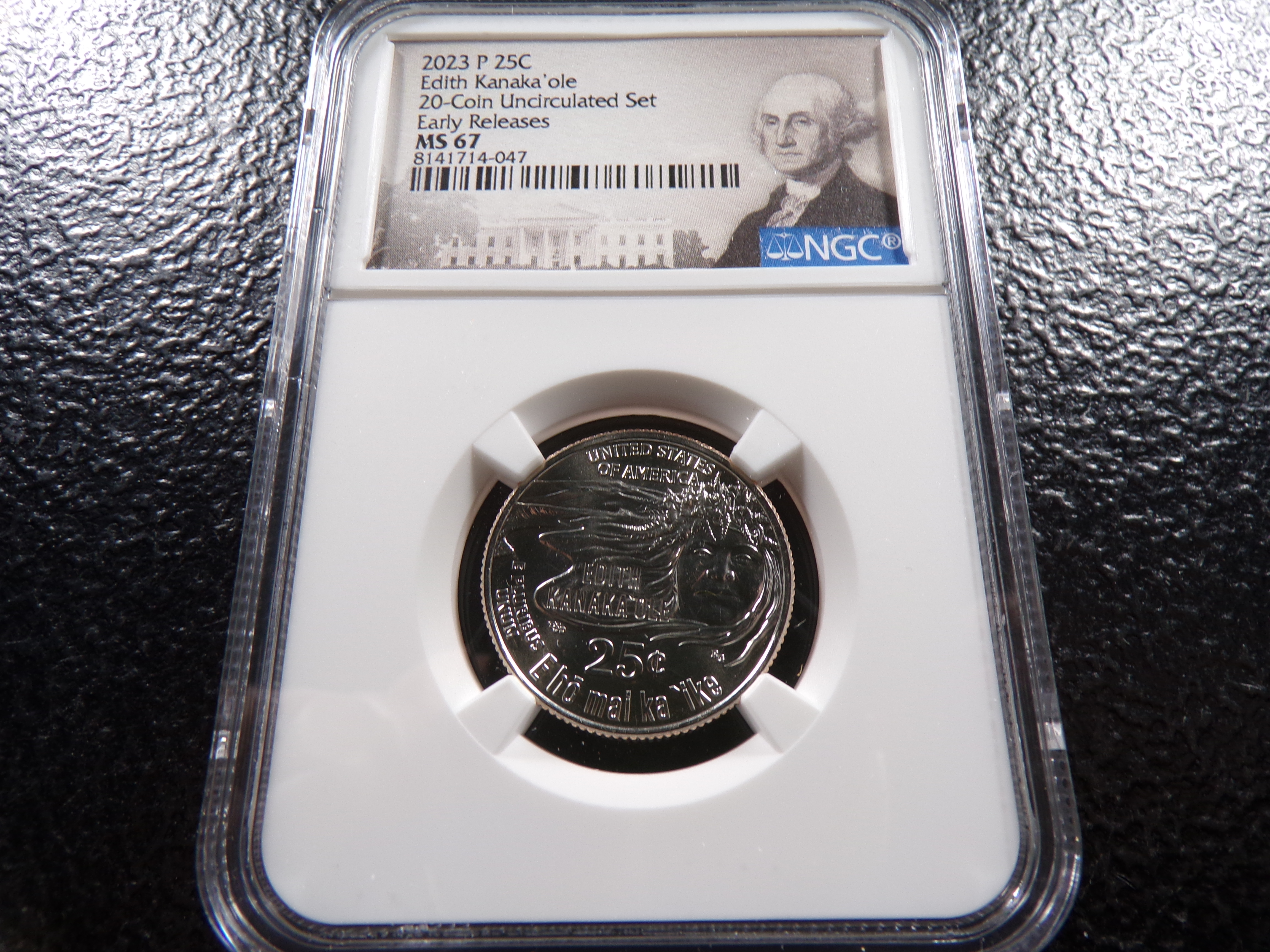 2023-P NGC MS67 EDITH KANAKA'OLE QUARTER