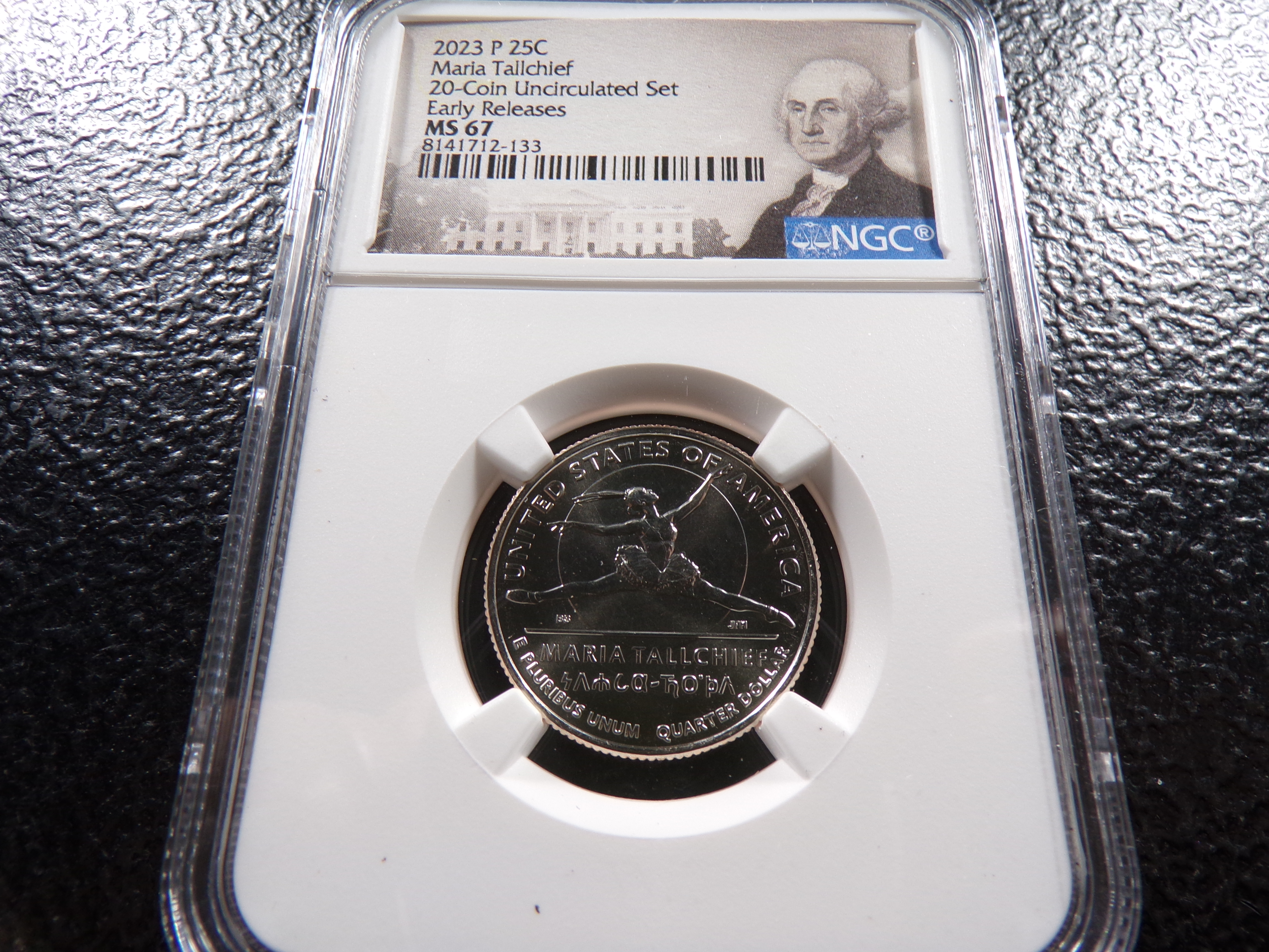 2023-P NGC MS67 MARIA TALLCHIEF QUARTER