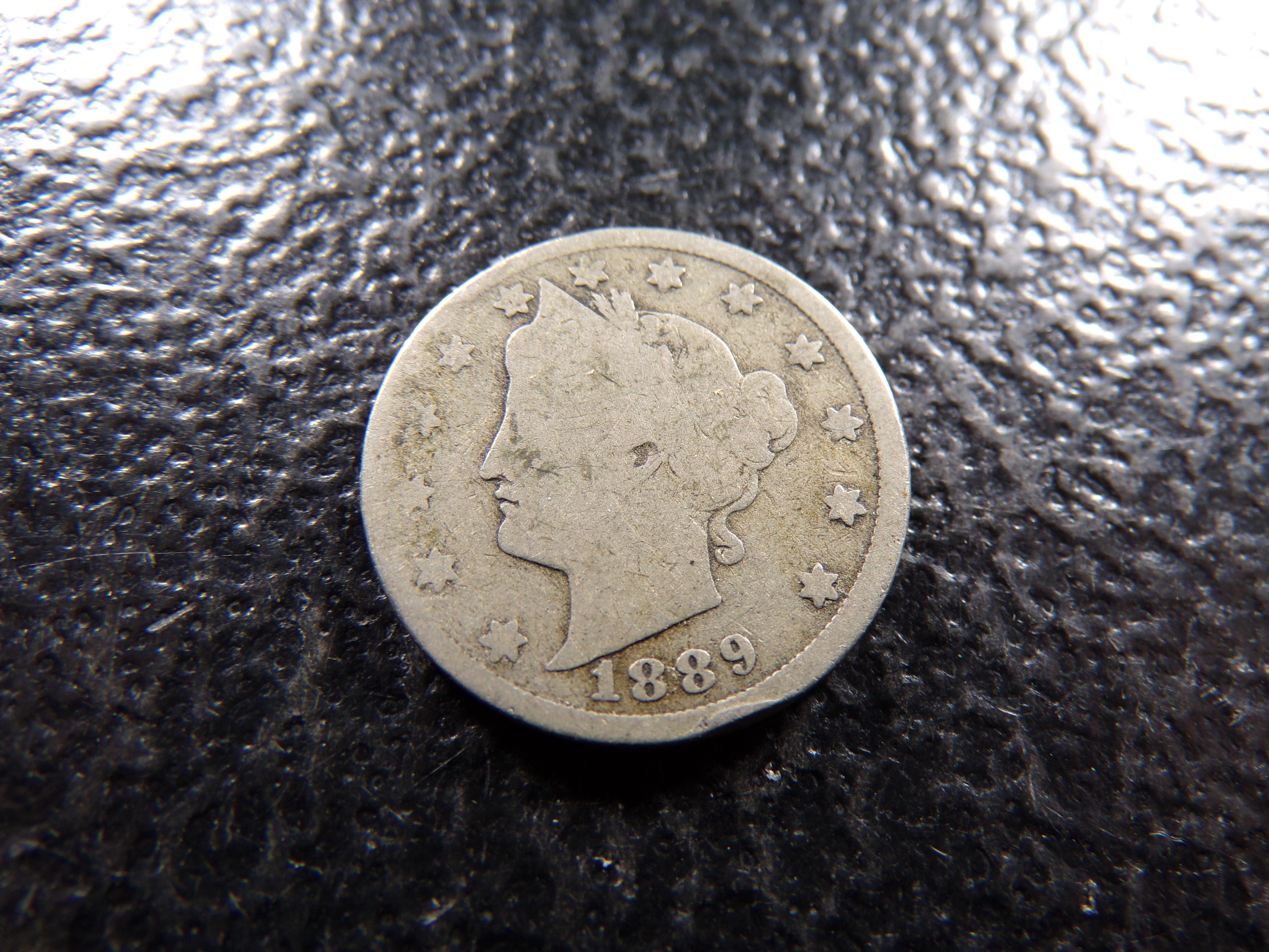 1889 LIBERTY HEAD V NICKEL
