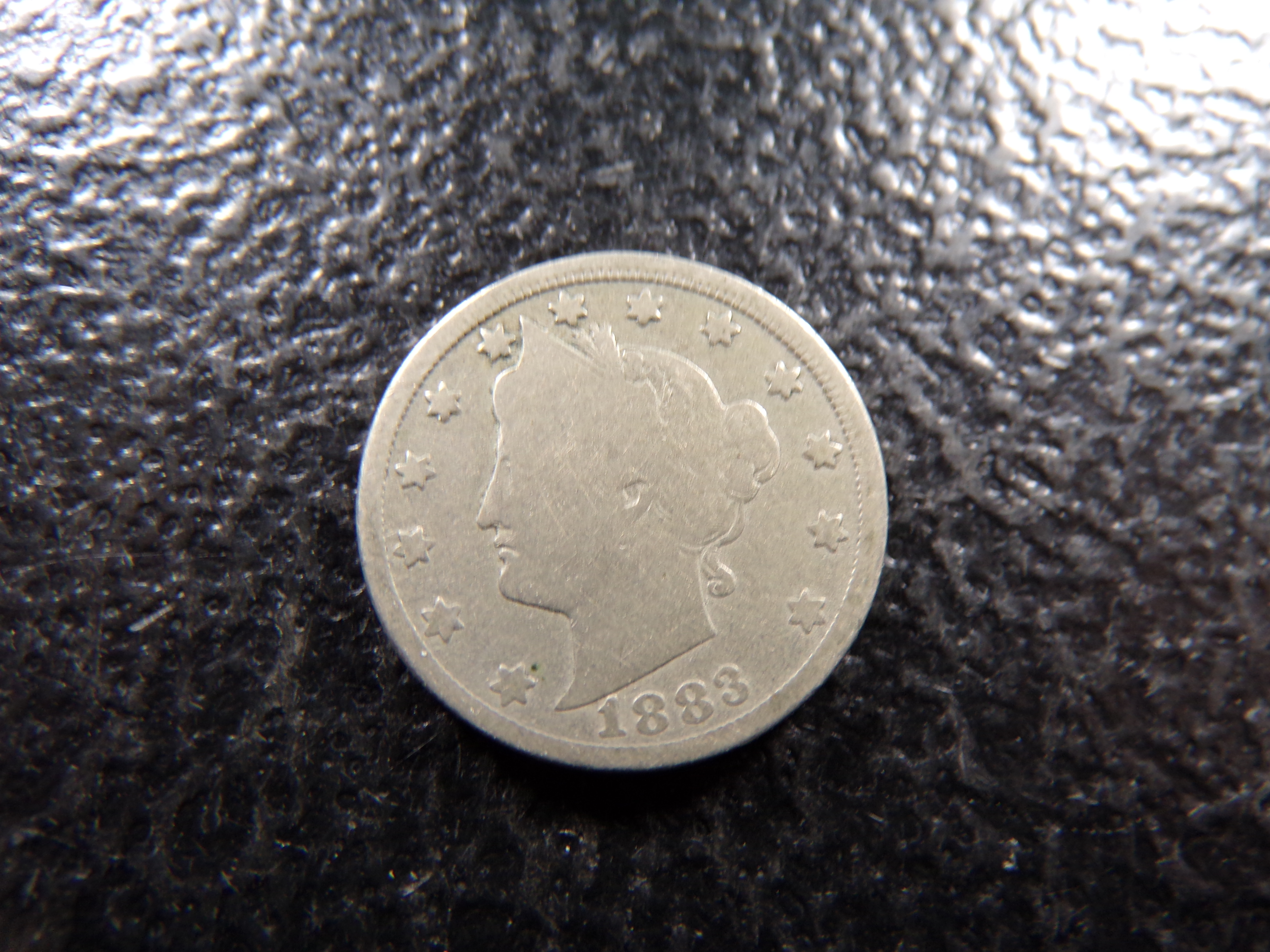 1883 WITH CENTS LIBERTY HEAD V NICKEL