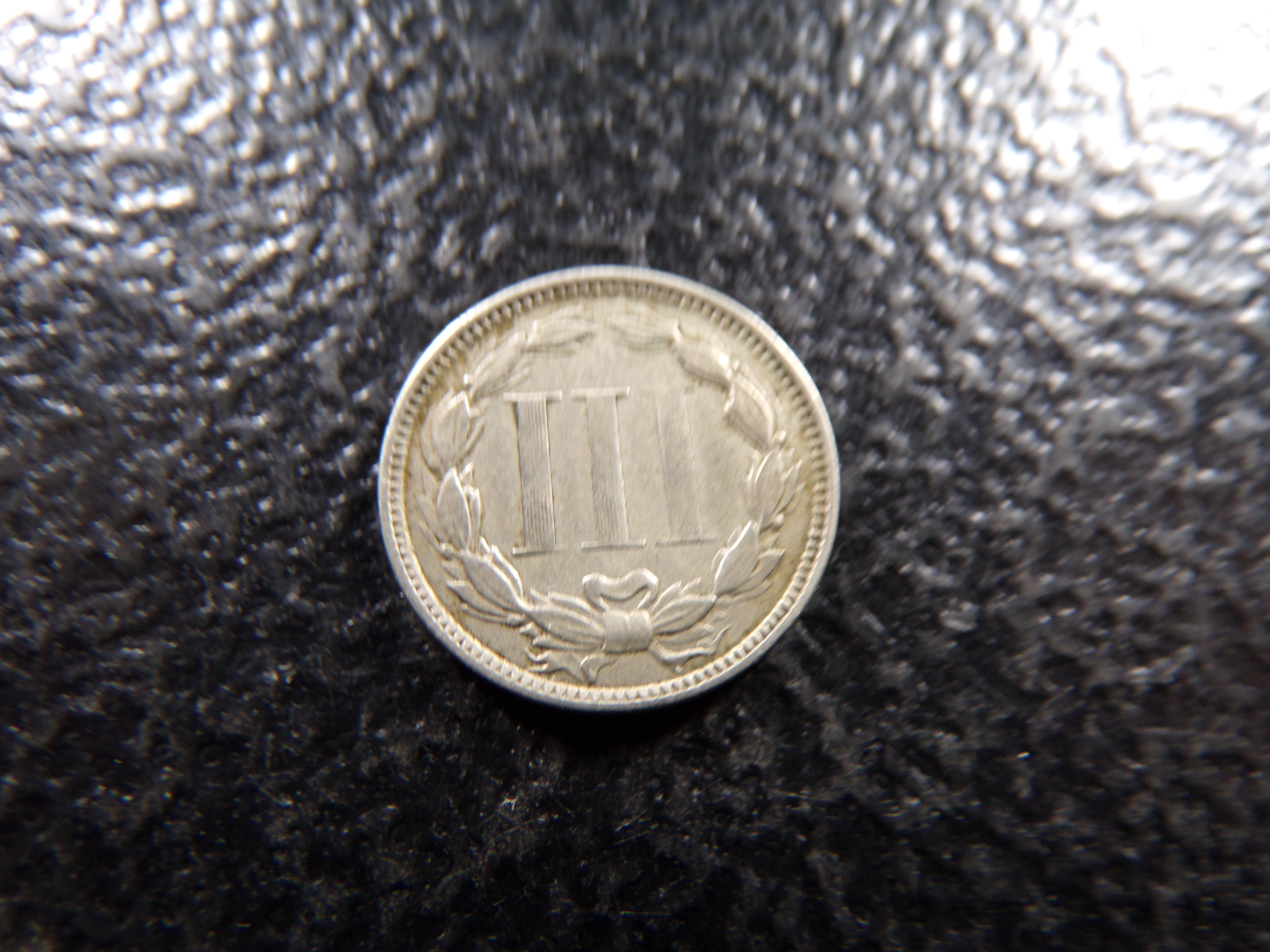 1868 THREE CENT NICKEL