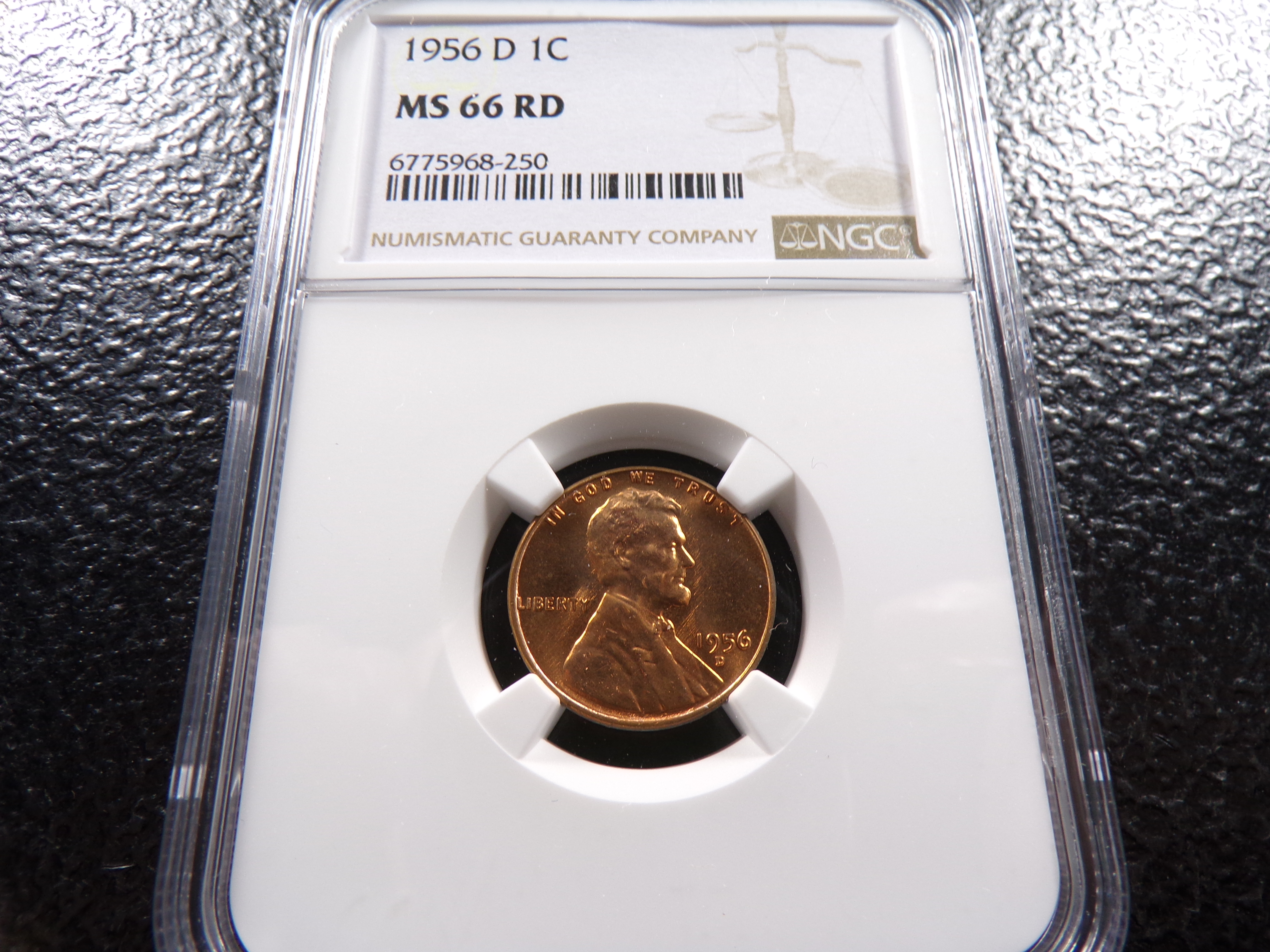 1956-D NGC MS66RD LINCOLN WHEAT CENT