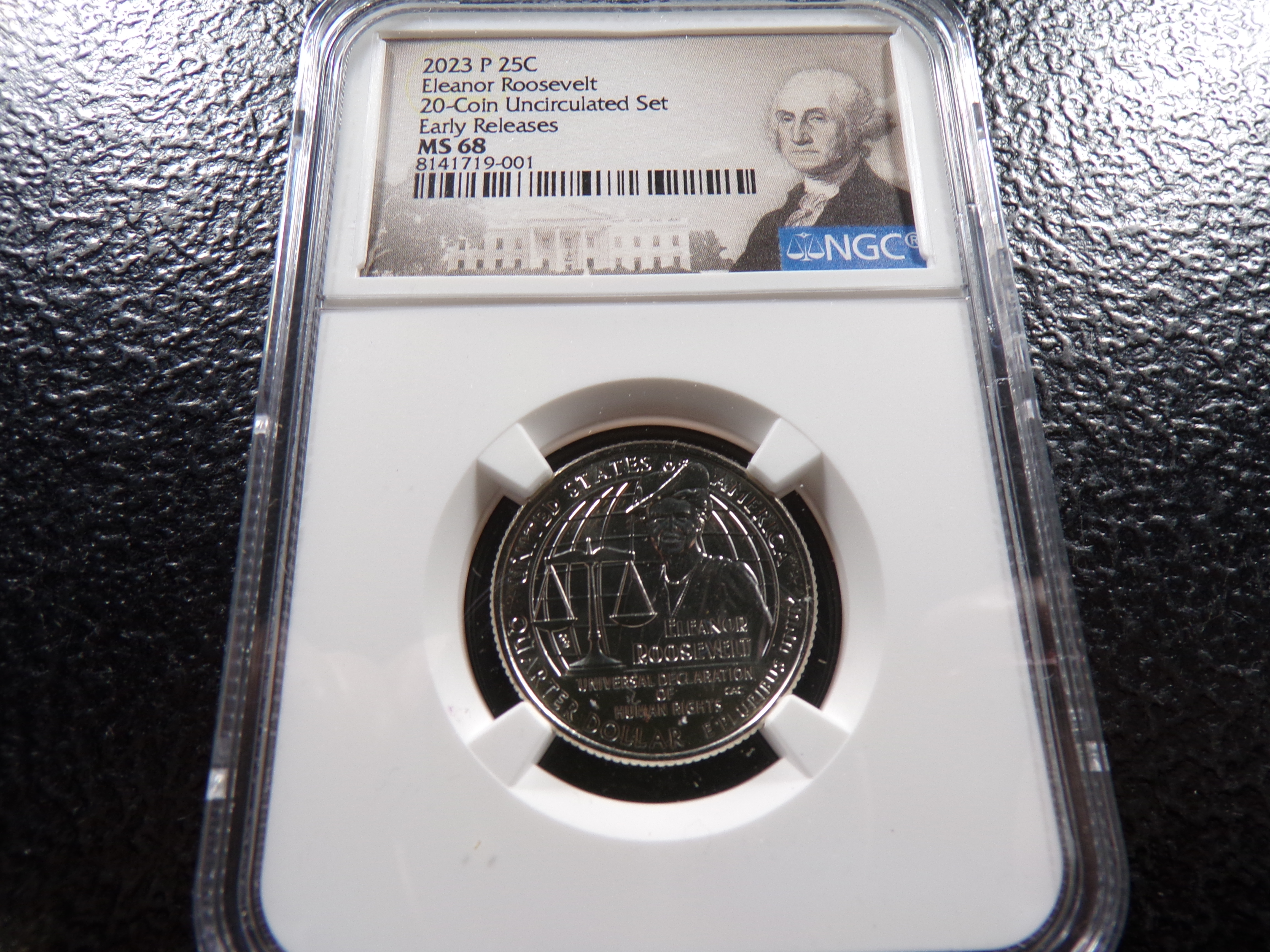 2023-P NGC MS68 ELEANOR ROOSEVELT QUARTER