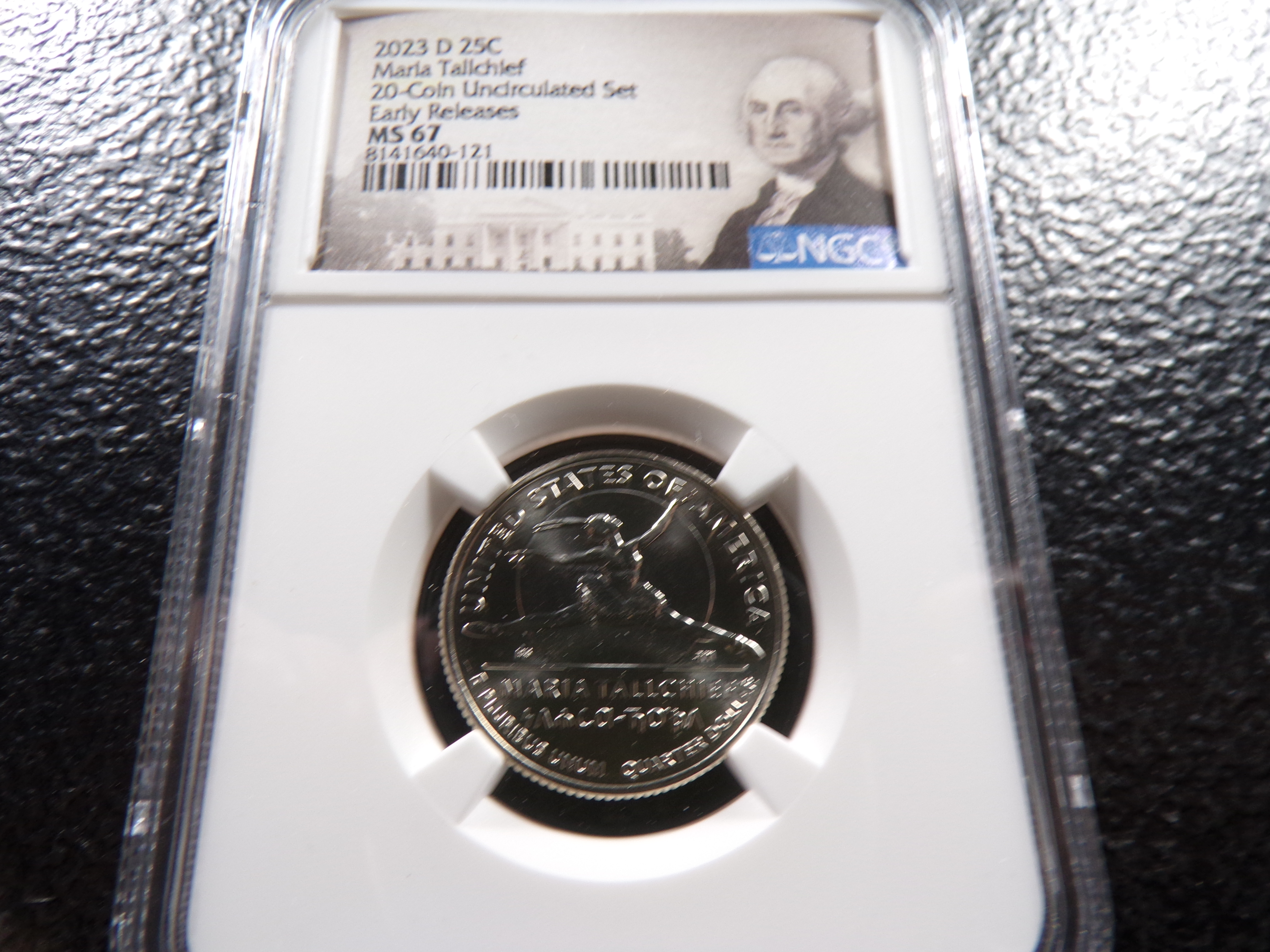 2023-D NGC MS67 MARIA TALLCHIEF QUARTER