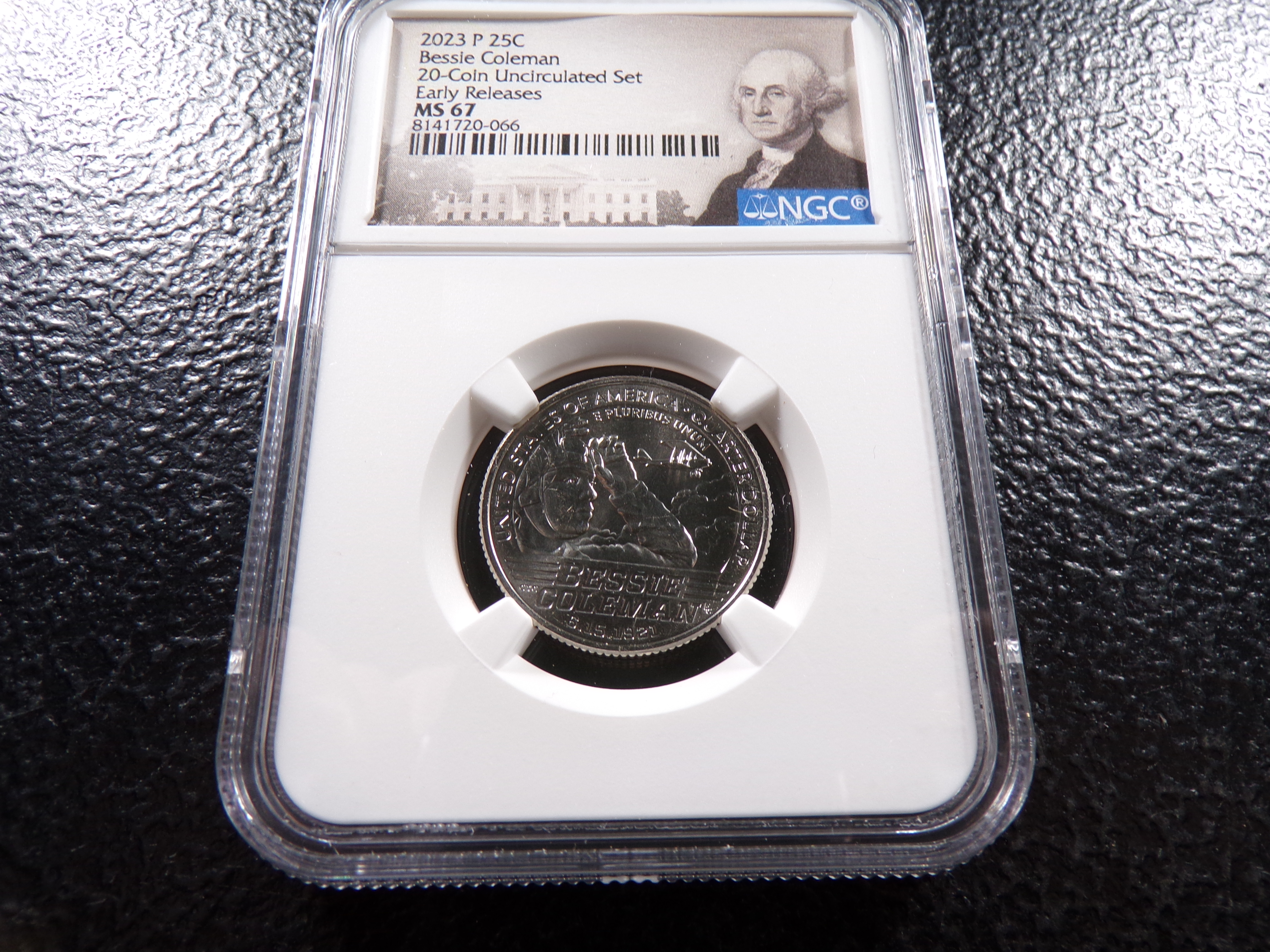 2023-P NGC MS67 BESSIE COLEMAN QUARTER