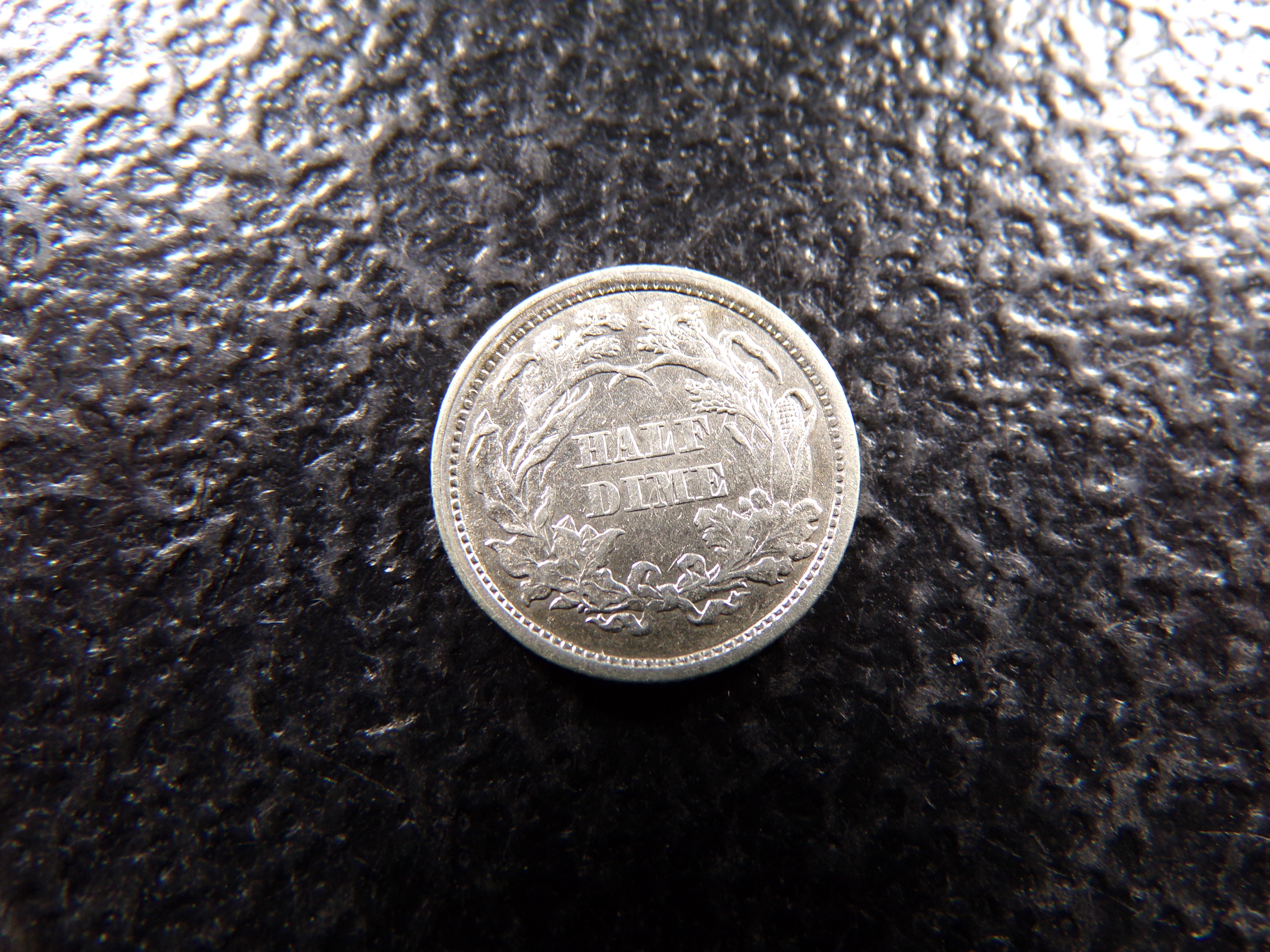 1861 SEATED LIBERTY SILVER HALF DIME