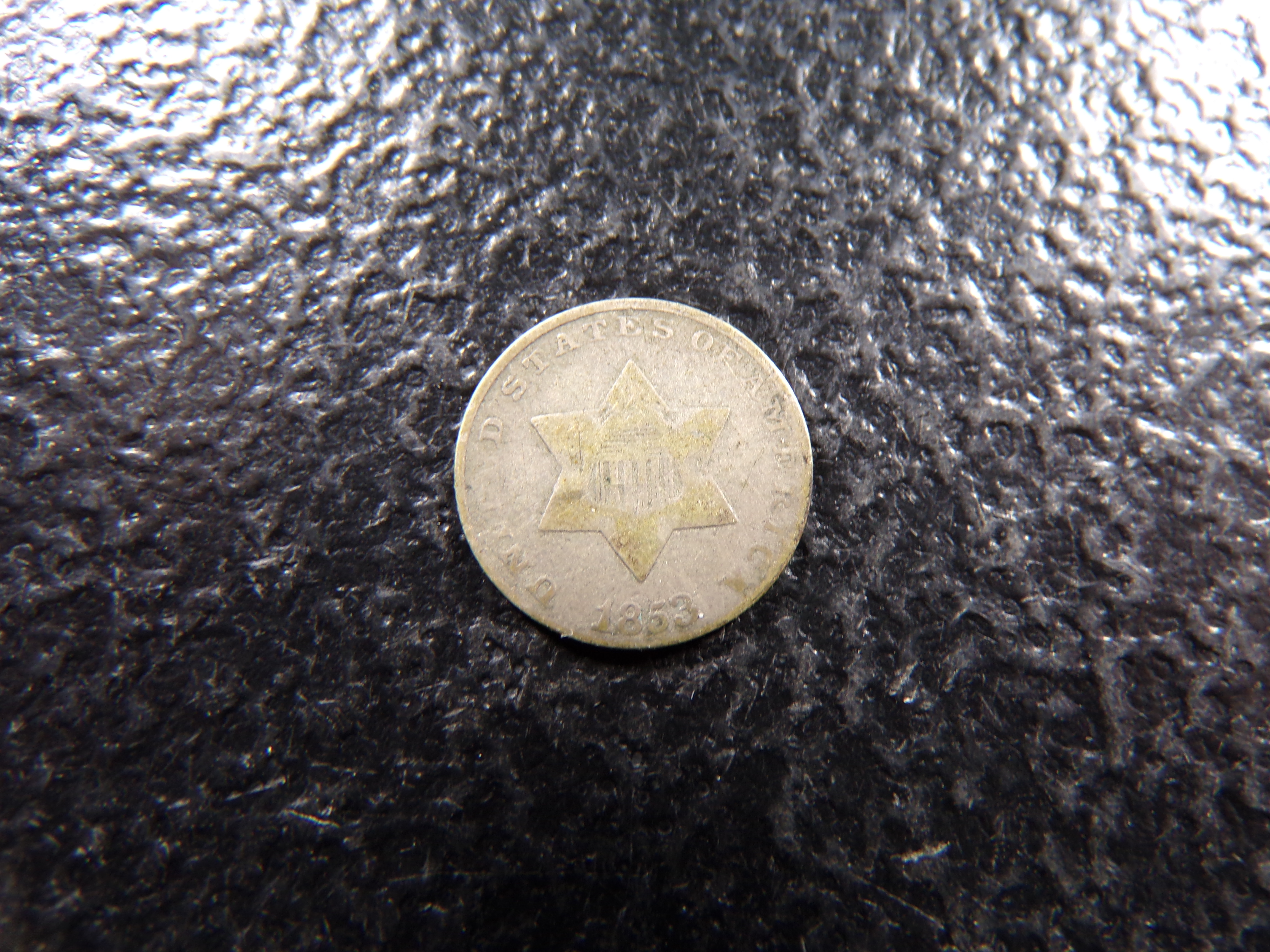 1853 THREE CENT SILVER