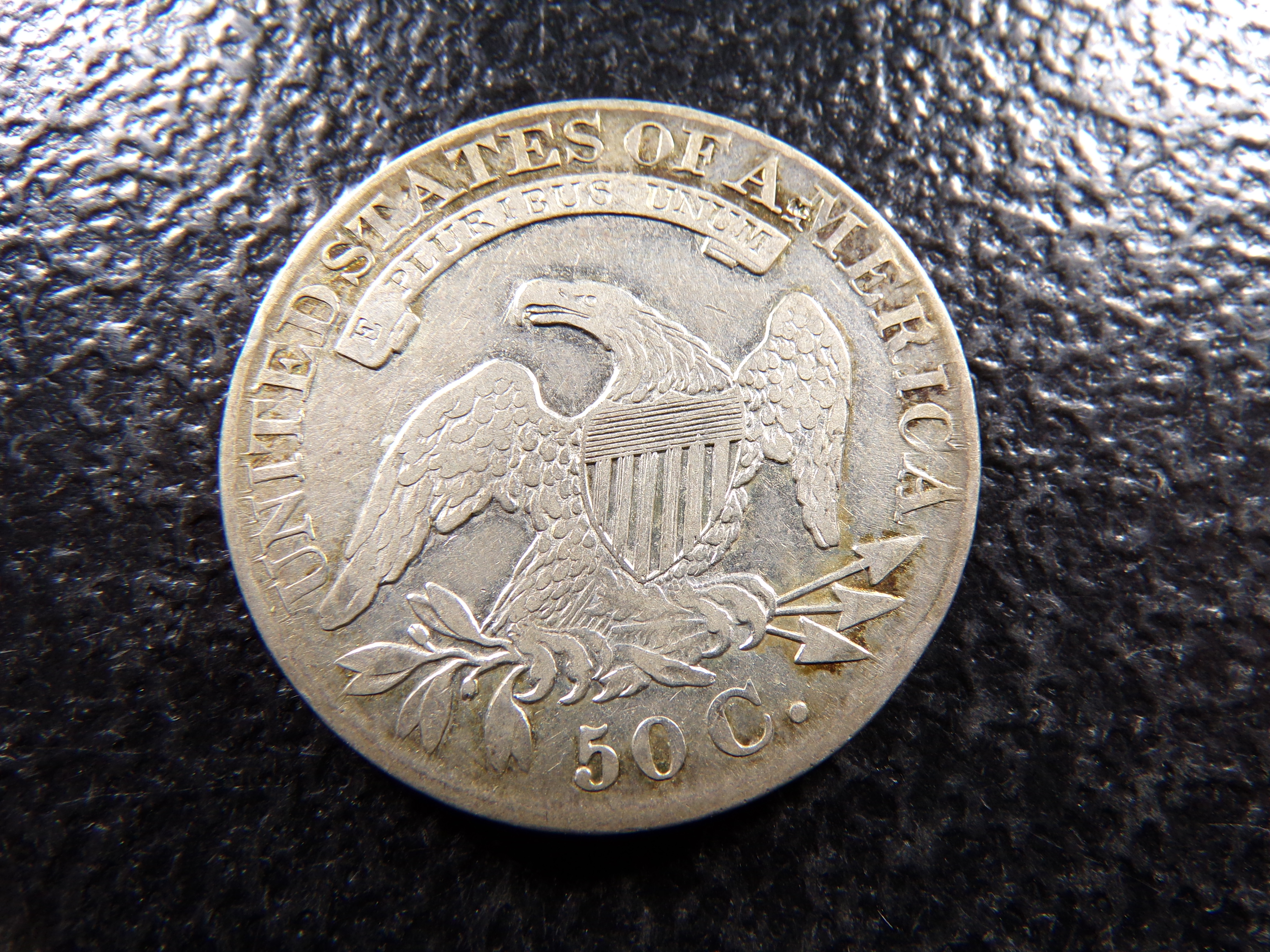 1827 CAPPED BUST SILVER HALF DOLLAR