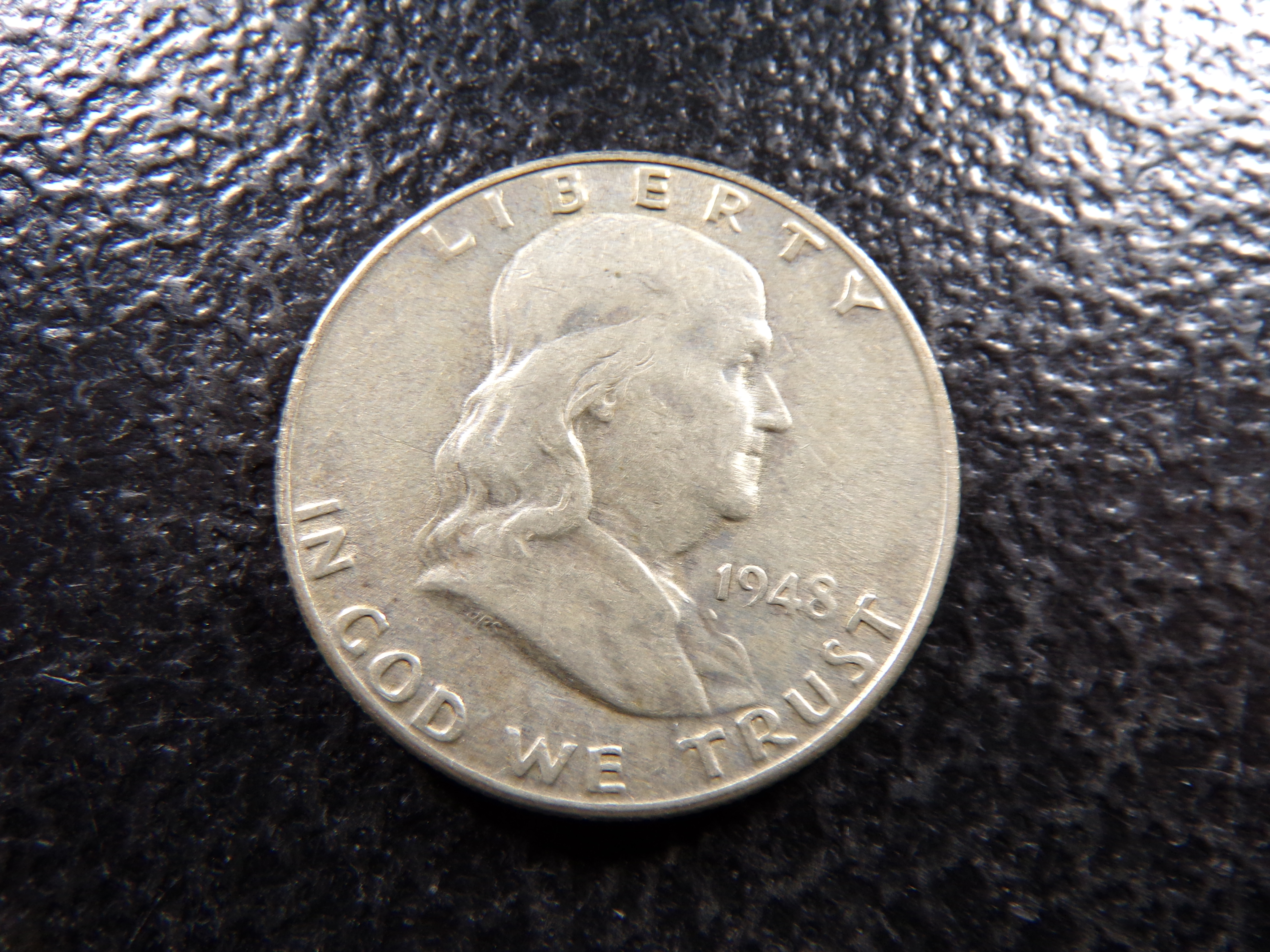 1948-D FRANKLIN SILVER HALF DOLLAR