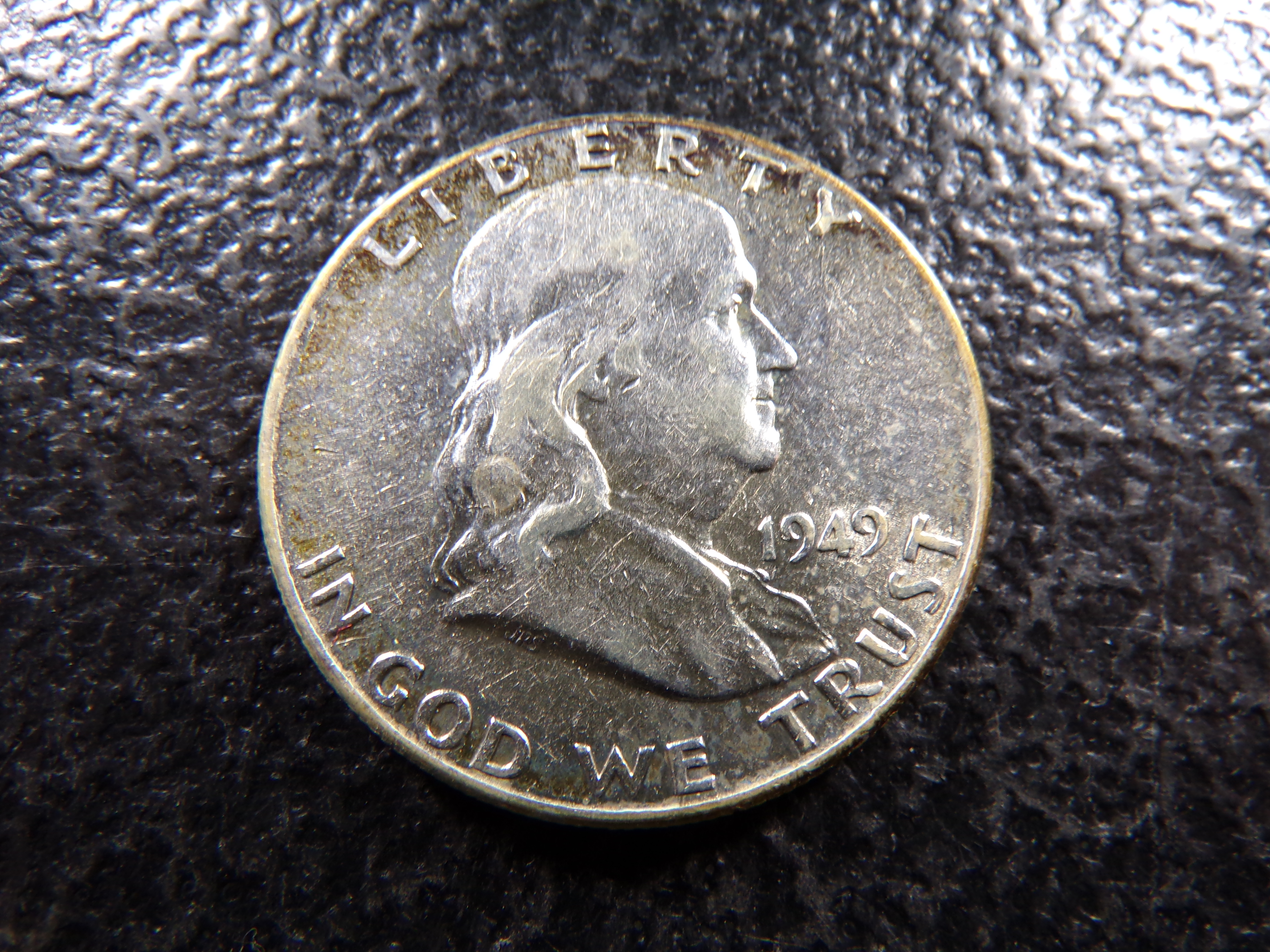 1949 FRANKLIN SILVER HALF DOLLAR