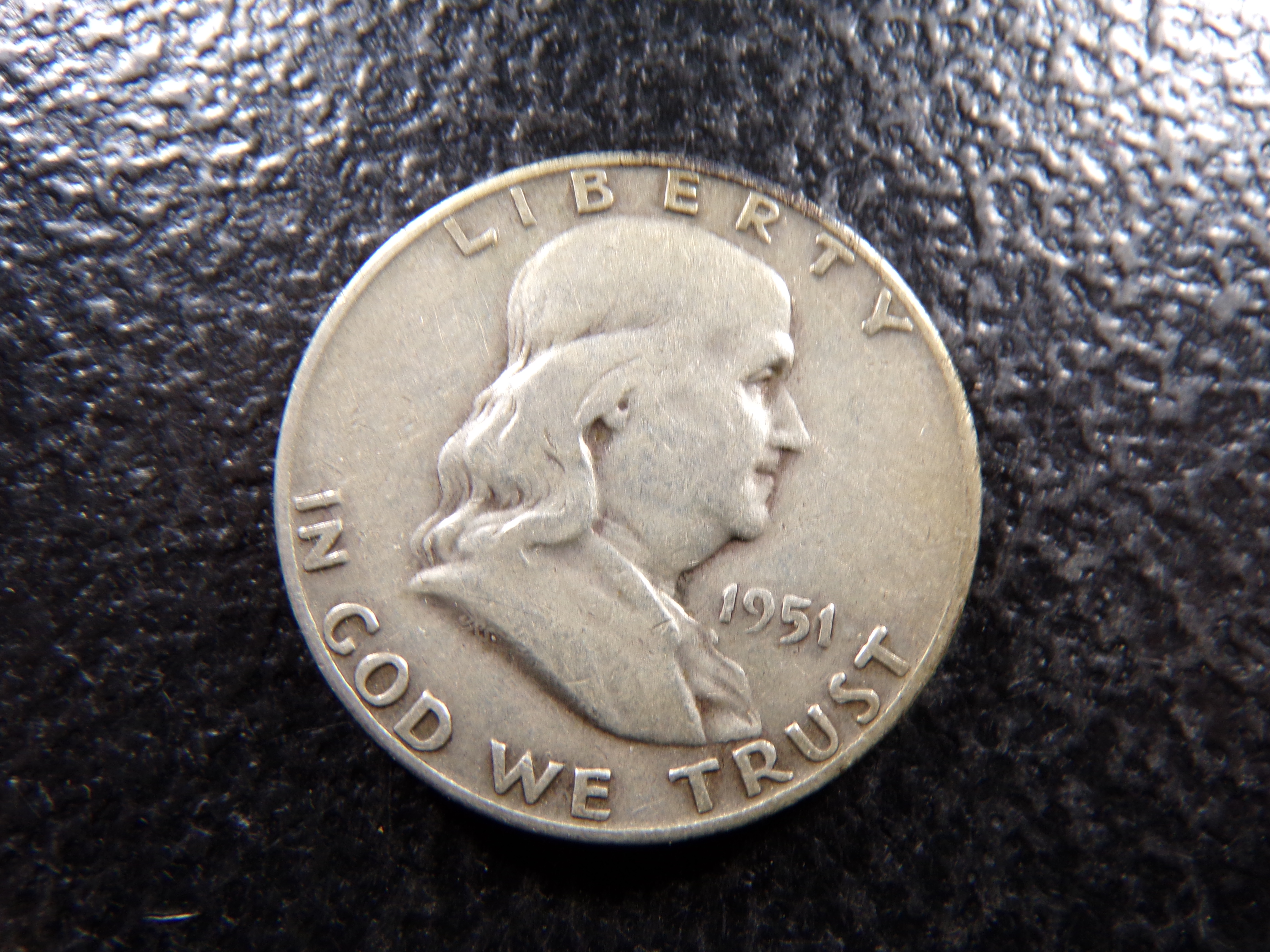1951-D FRANKLIN SILVER HALF DOLLAR