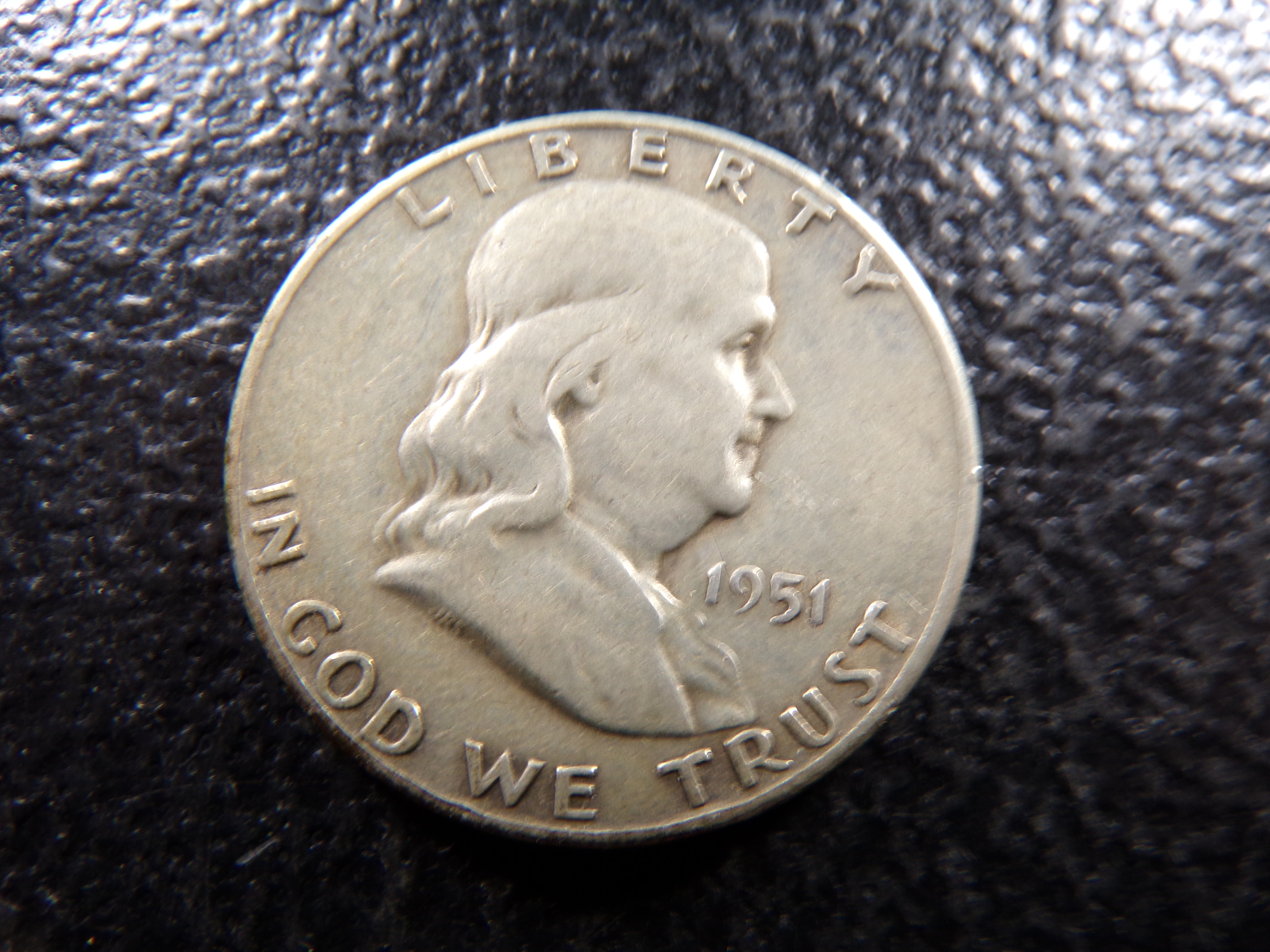 1951-S FRANKLIN SILVER HALF DOLLAR