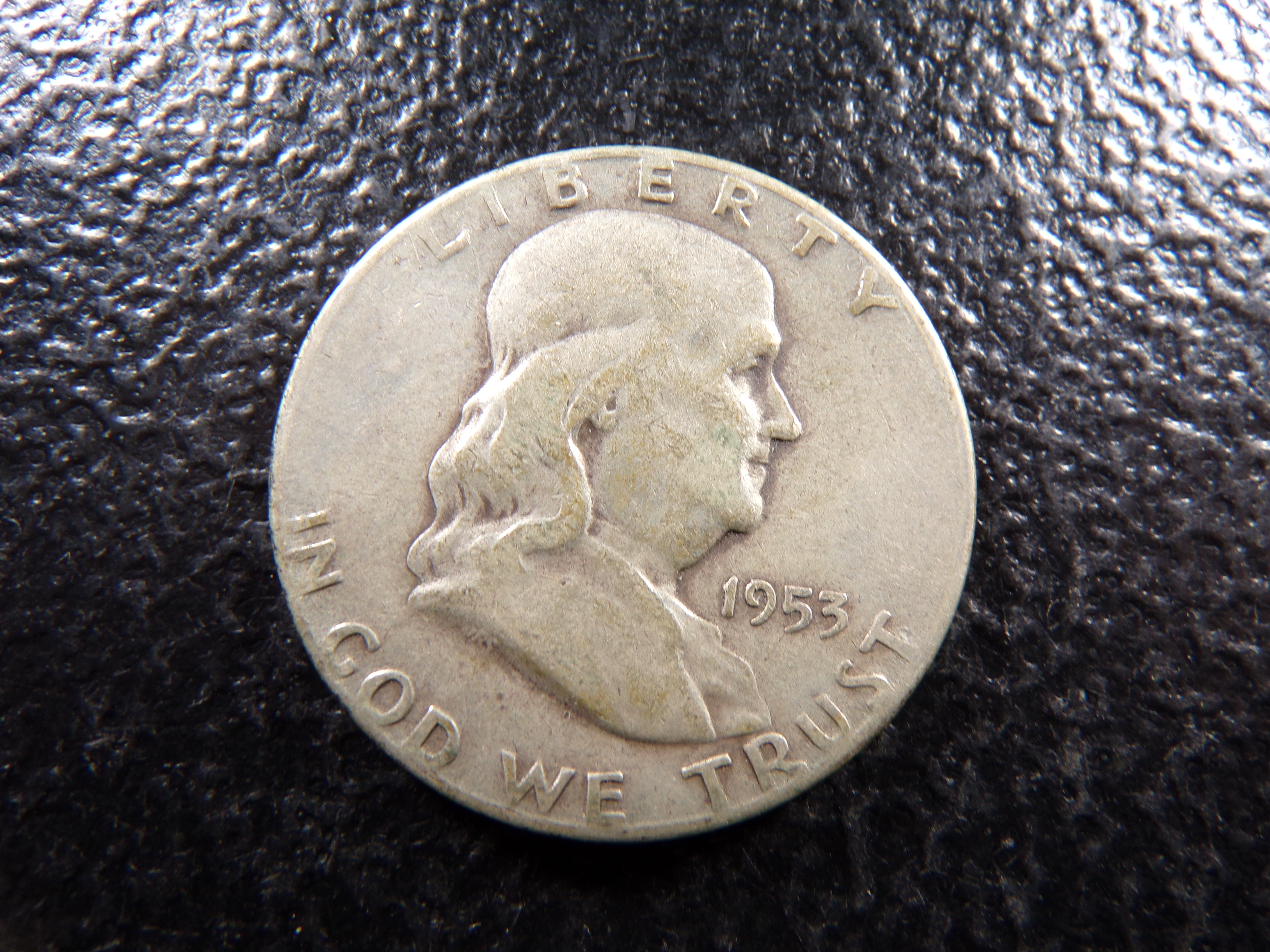 1953-S FRANKLIN SILVER HALF DOLLAR