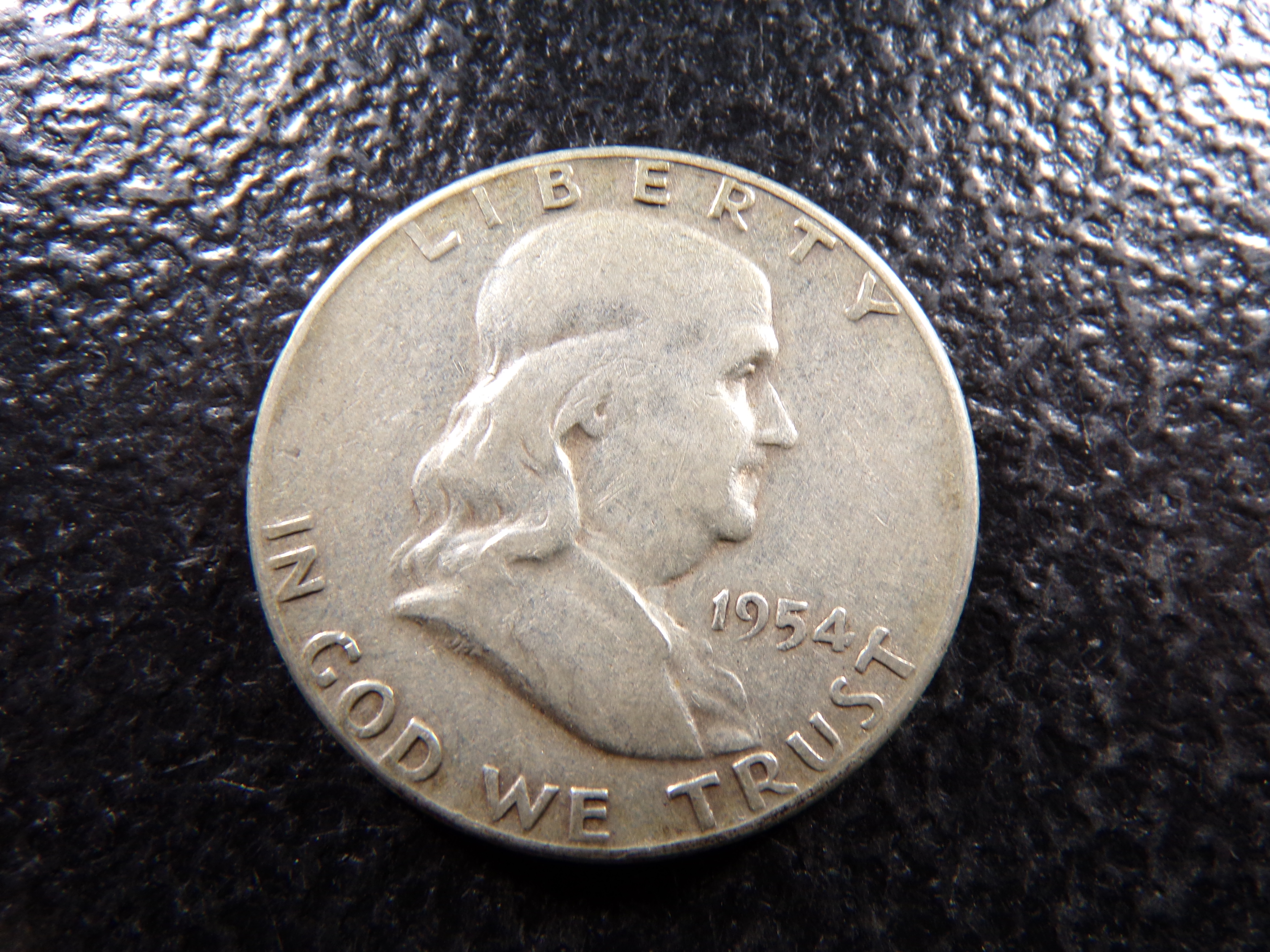 1954 FRANKLIN SILVER HALF DOLLAR