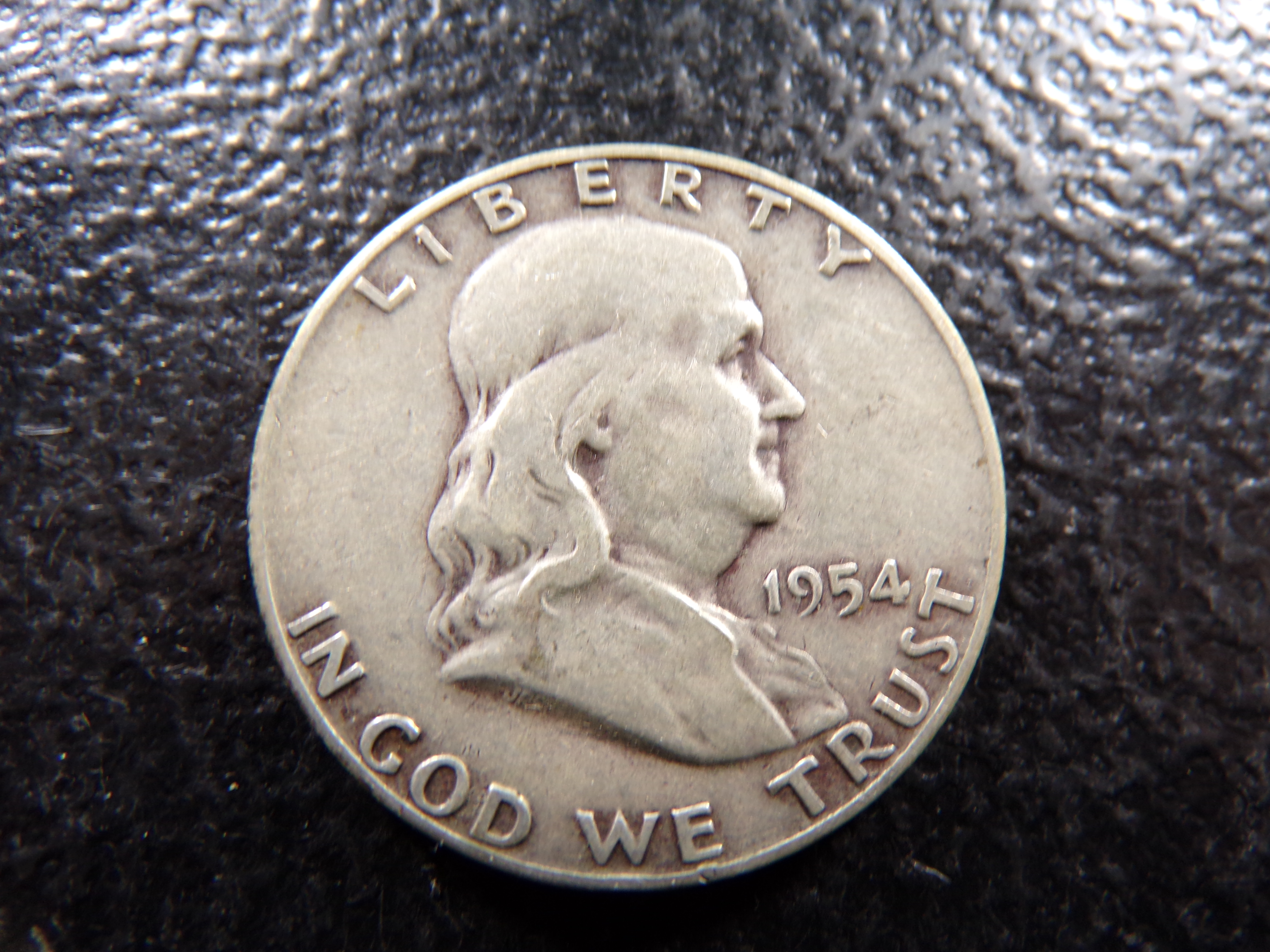 1954-S FRANKLIN SILVER HALF DOLLAR