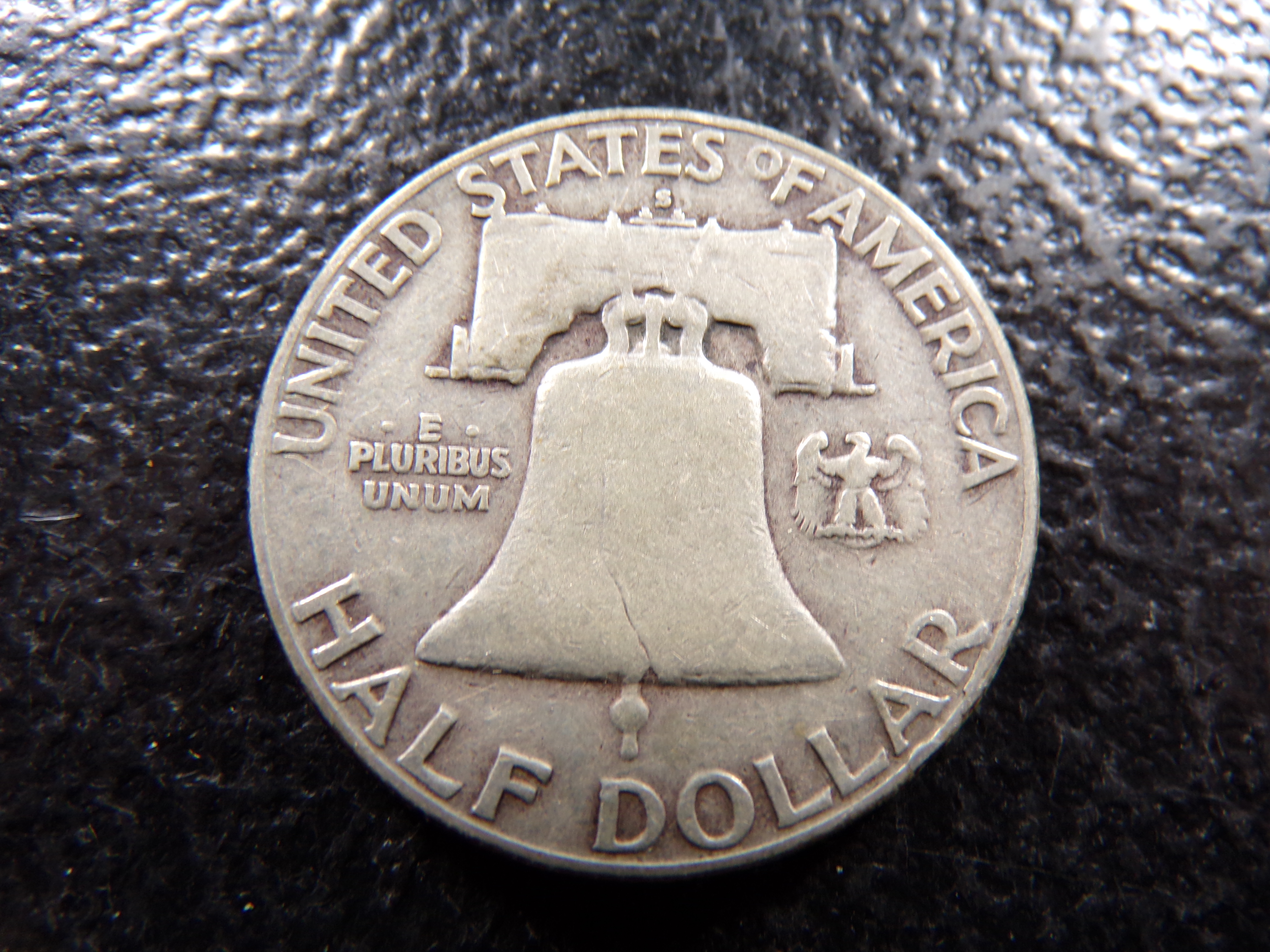 1954-S FRANKLIN SILVER HALF DOLLAR