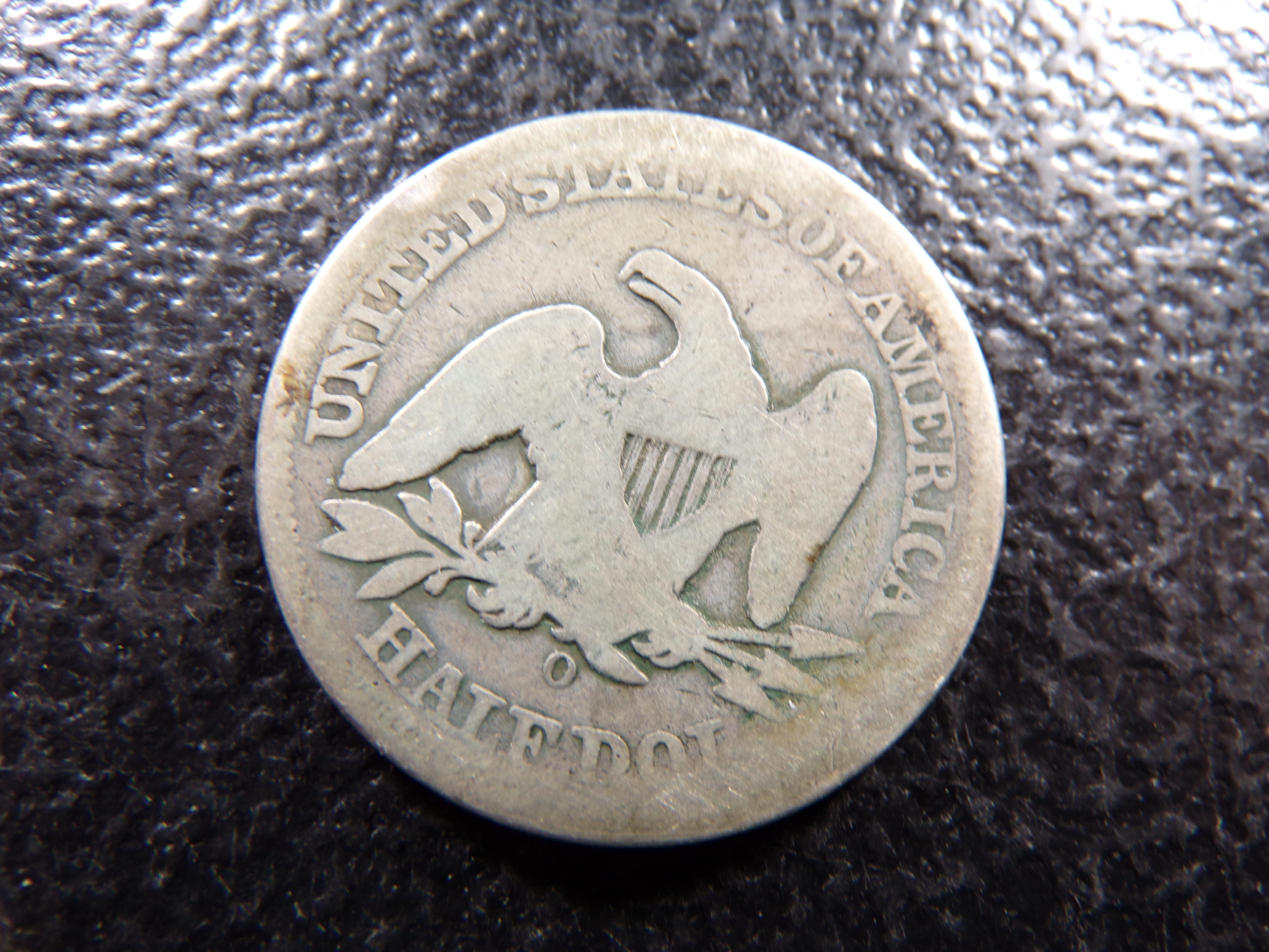 1855-O W / ARROWS SEATED LIBERTY SILVER HALF DOLLAR