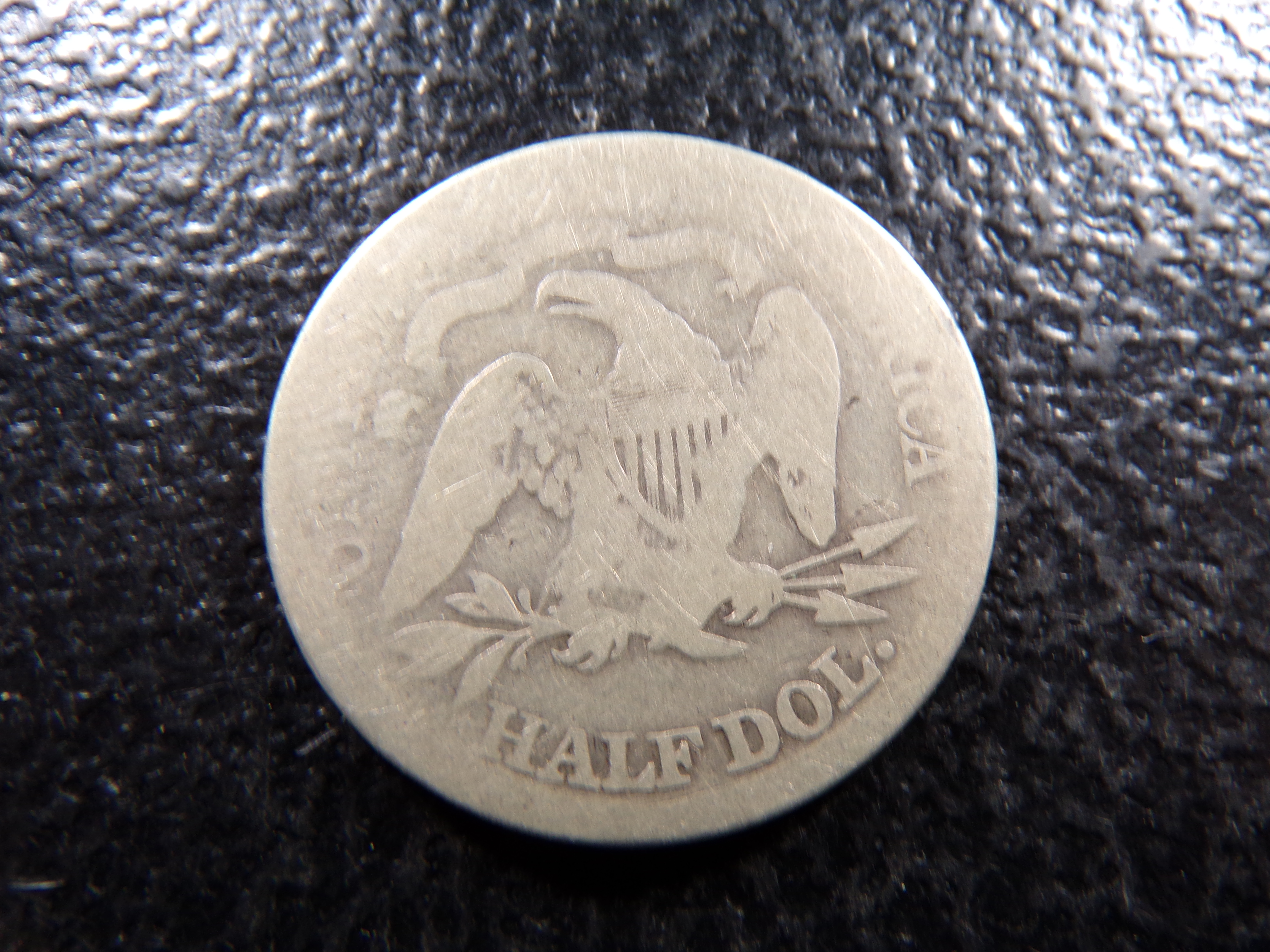 1867-S SEATED LIBERTY SILVER HALF DOLLAR