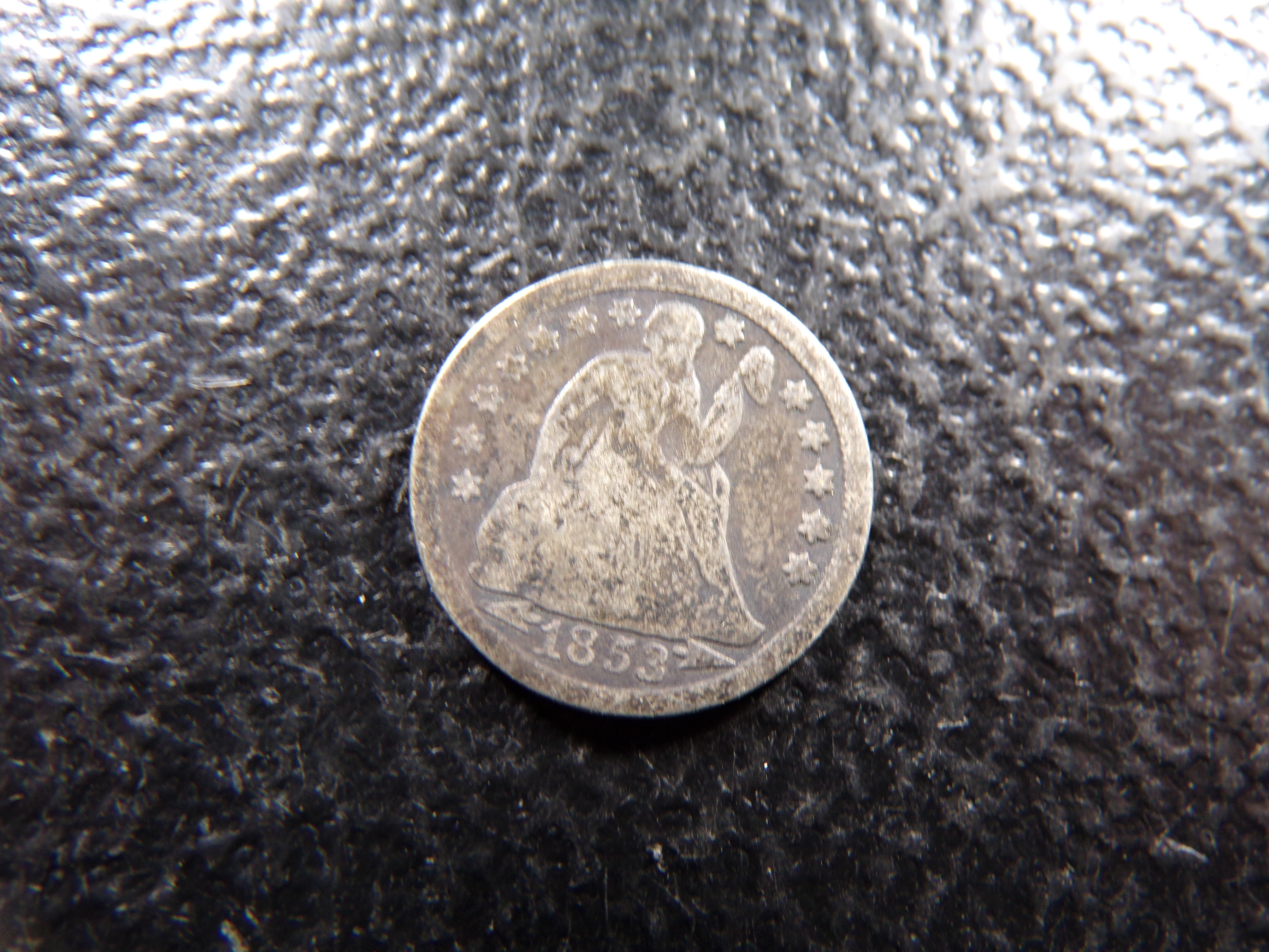1853 SEATED LIBERTY SILVER DIME