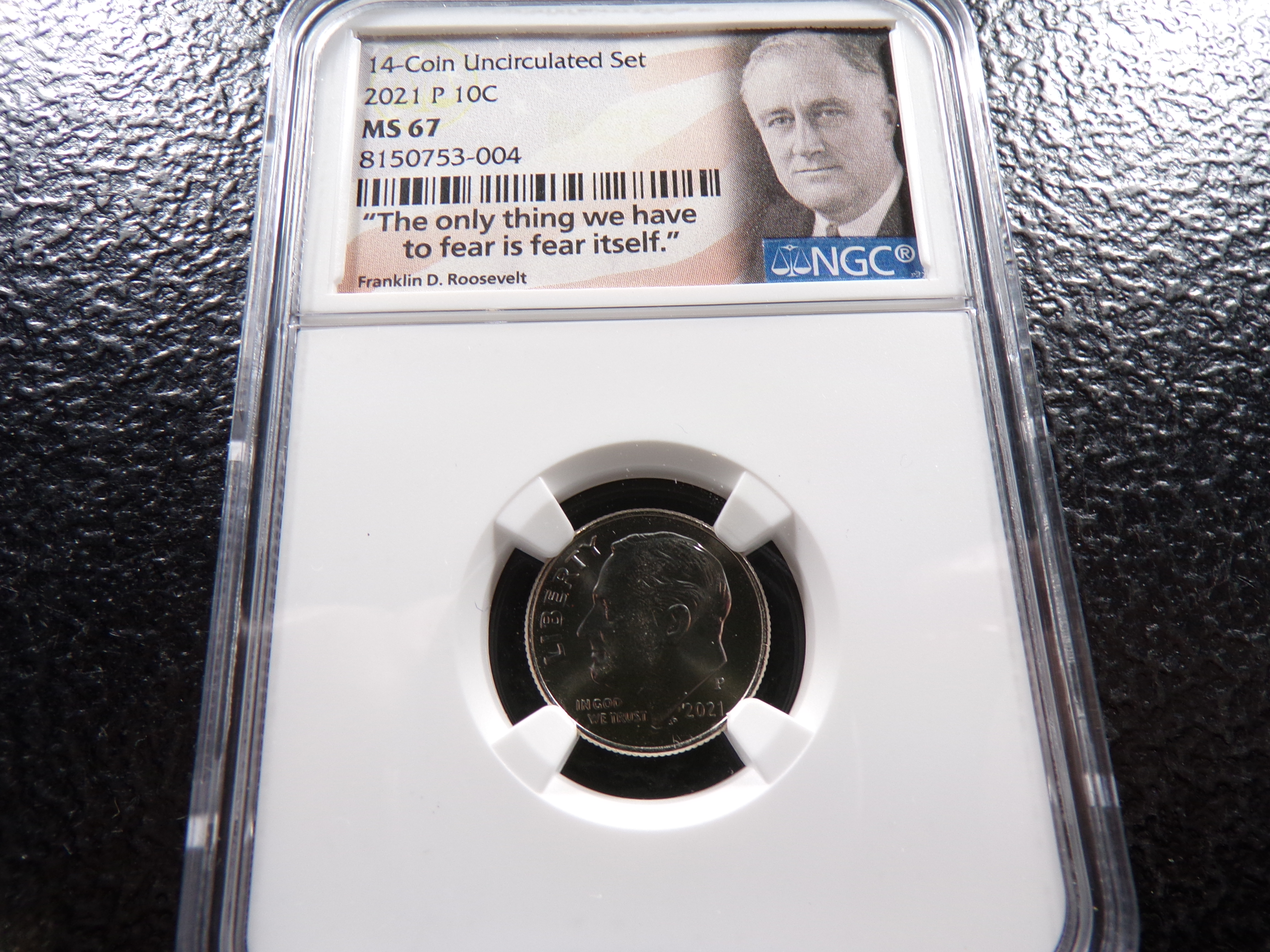 2021-P NGC MS67 ROOSEVELT DIME