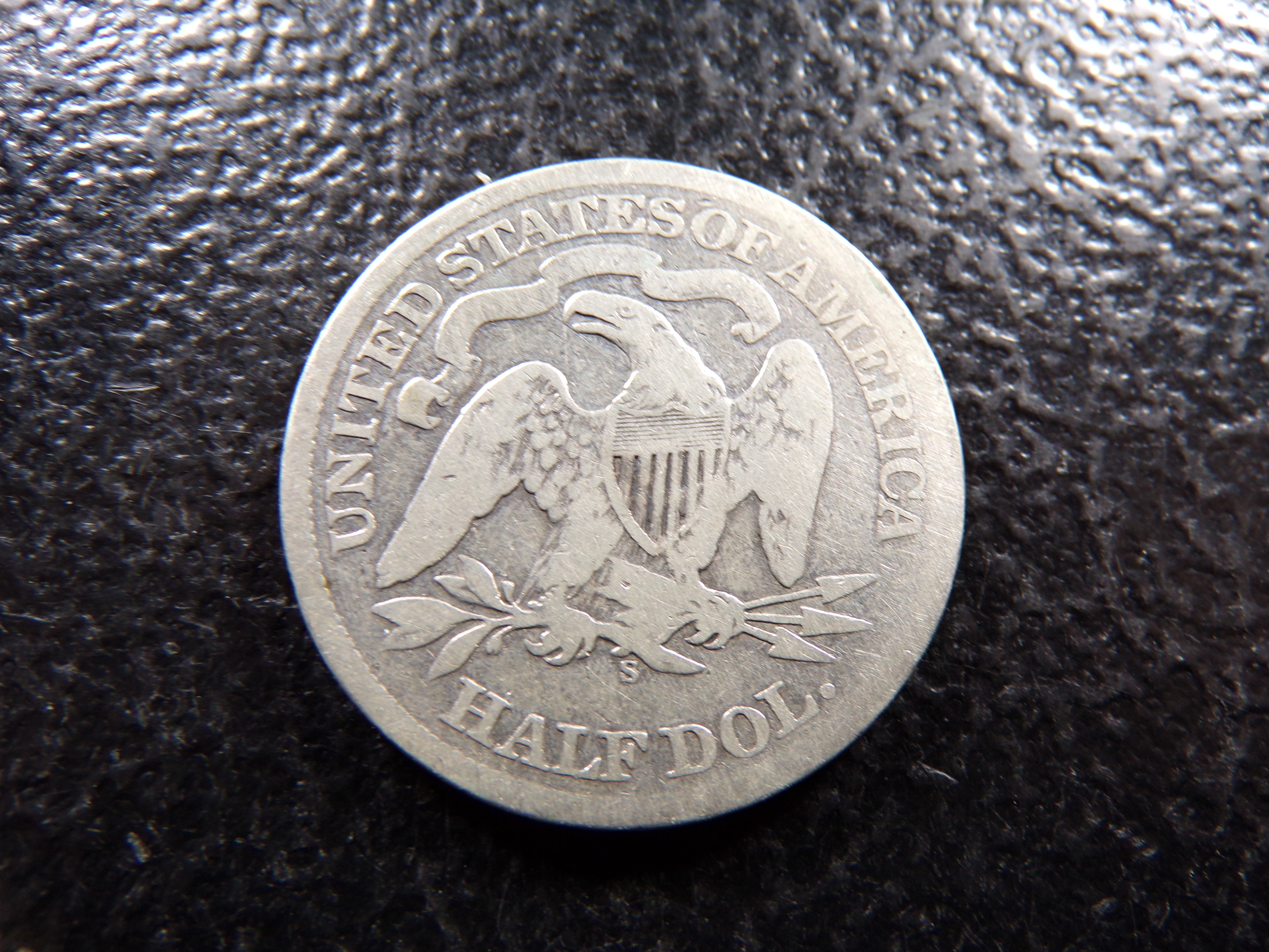 1868-S SEATED LIBERTY SILVER HALF DOLLAR