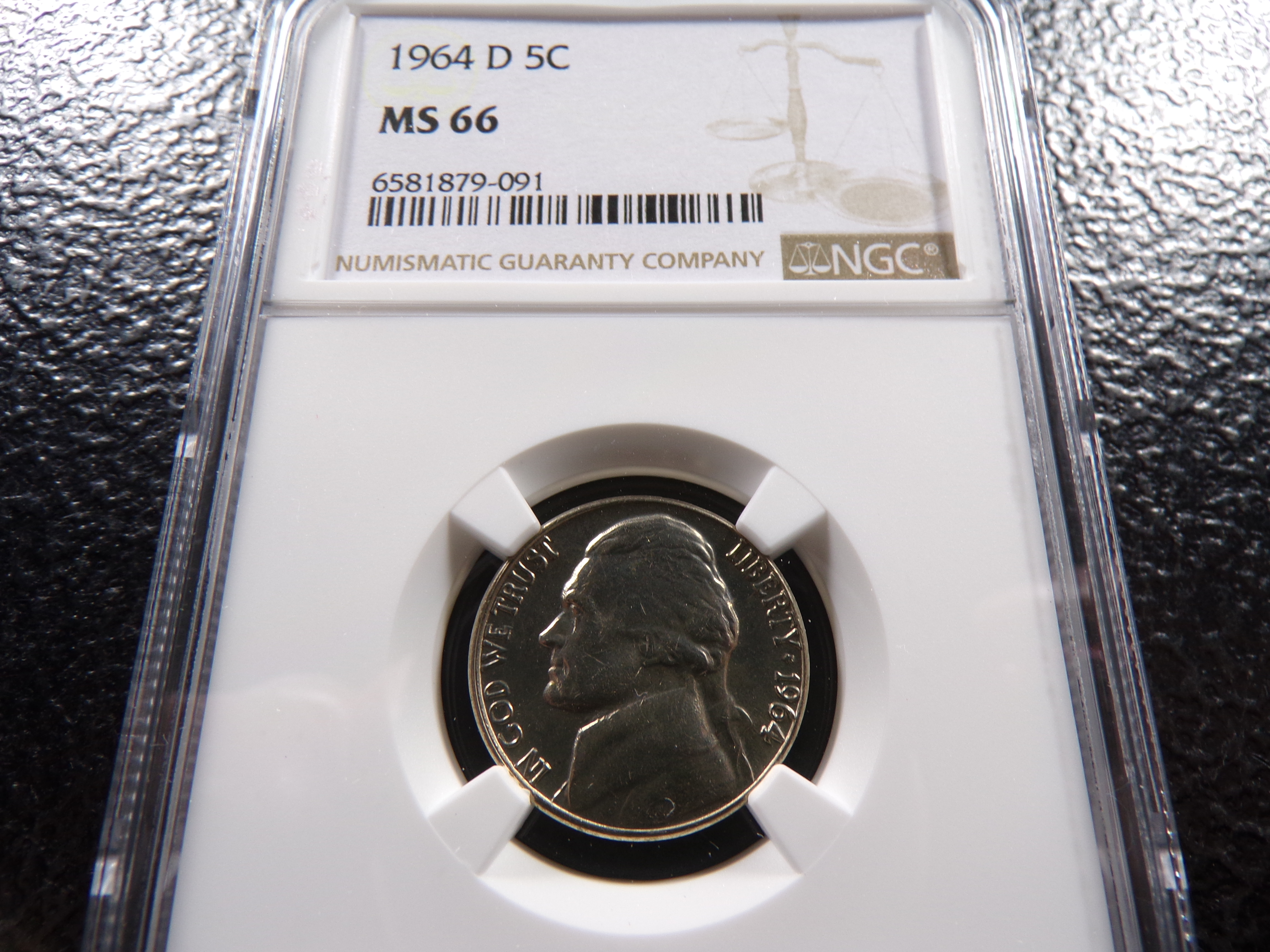 1964-D NGC MS66 JEFFERSON NICKEL