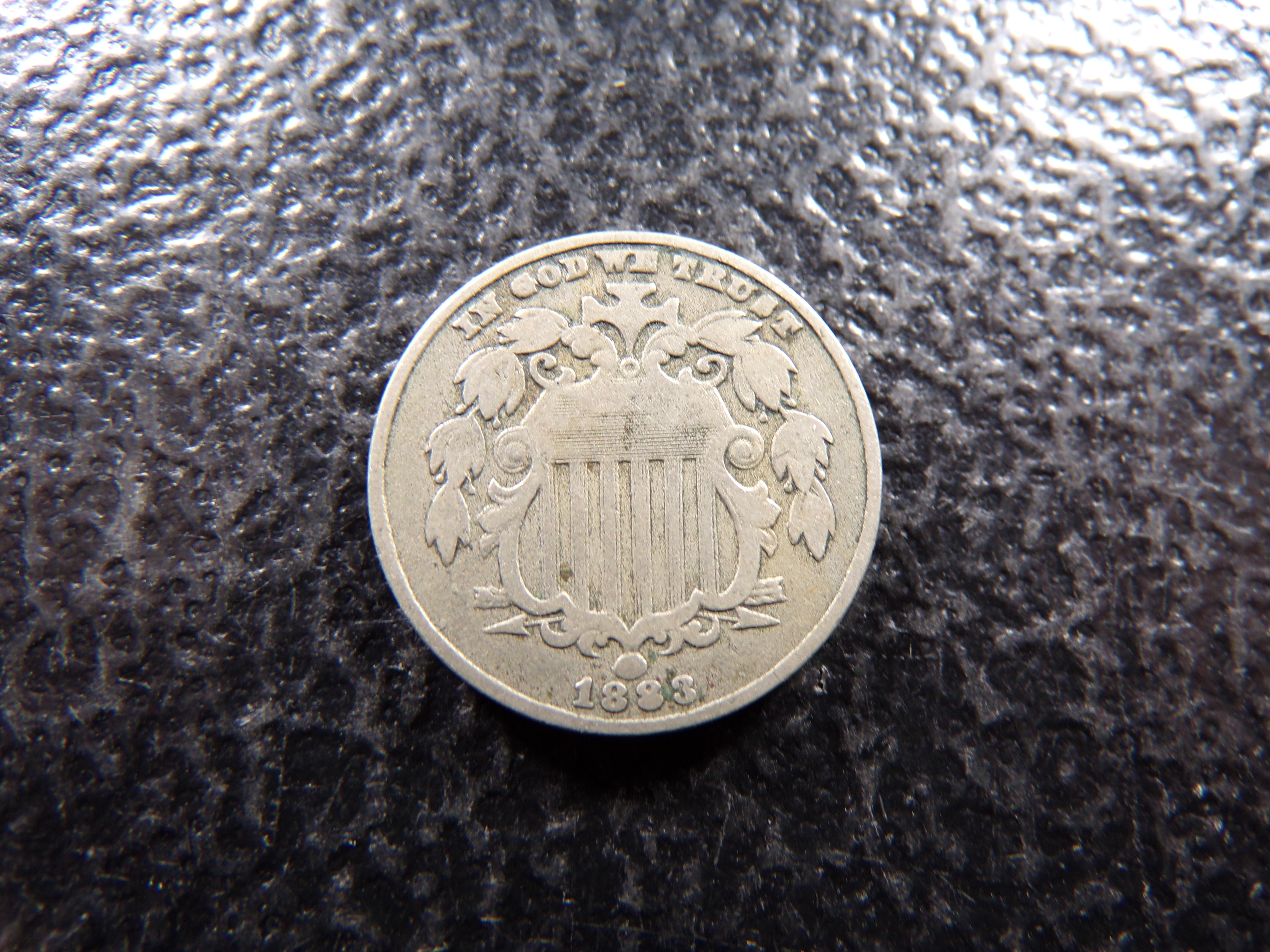 1883 RARE DATE SHIELD NICKEL