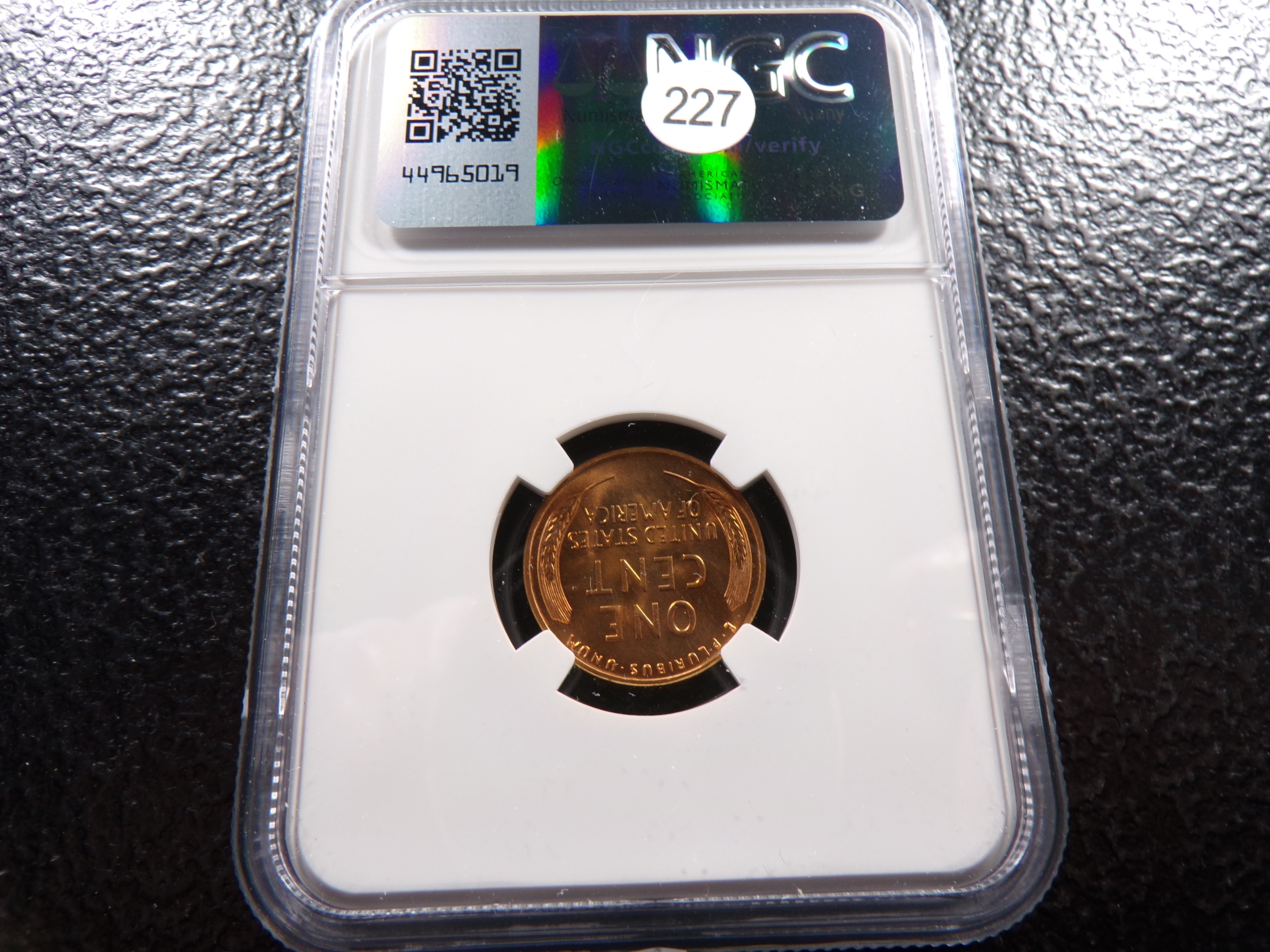 1955-D NGC MS66RD LINCOLN WHEAT CENT