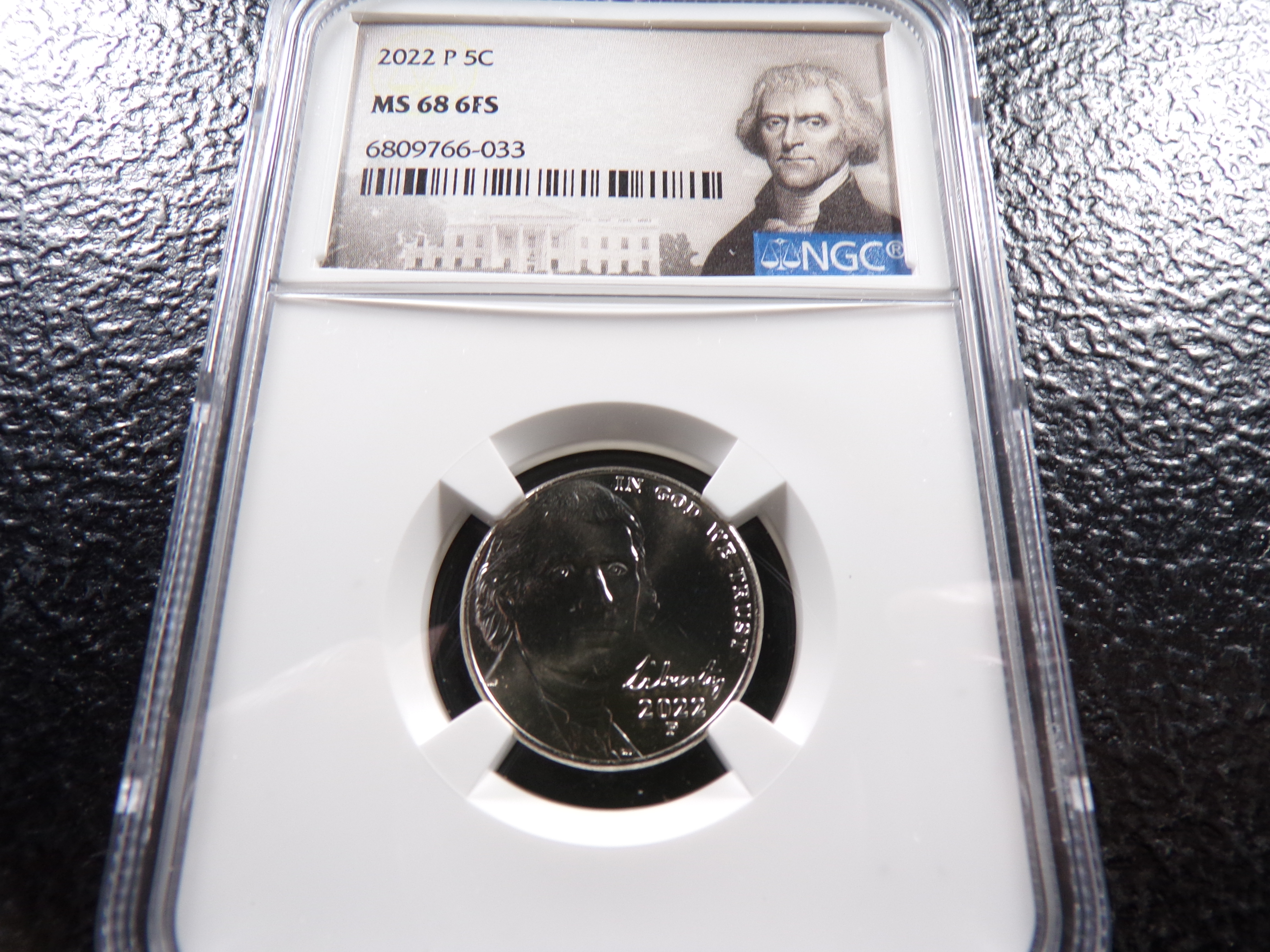 2022-P NGC MS68 6FS JEFFERSON NICKEL