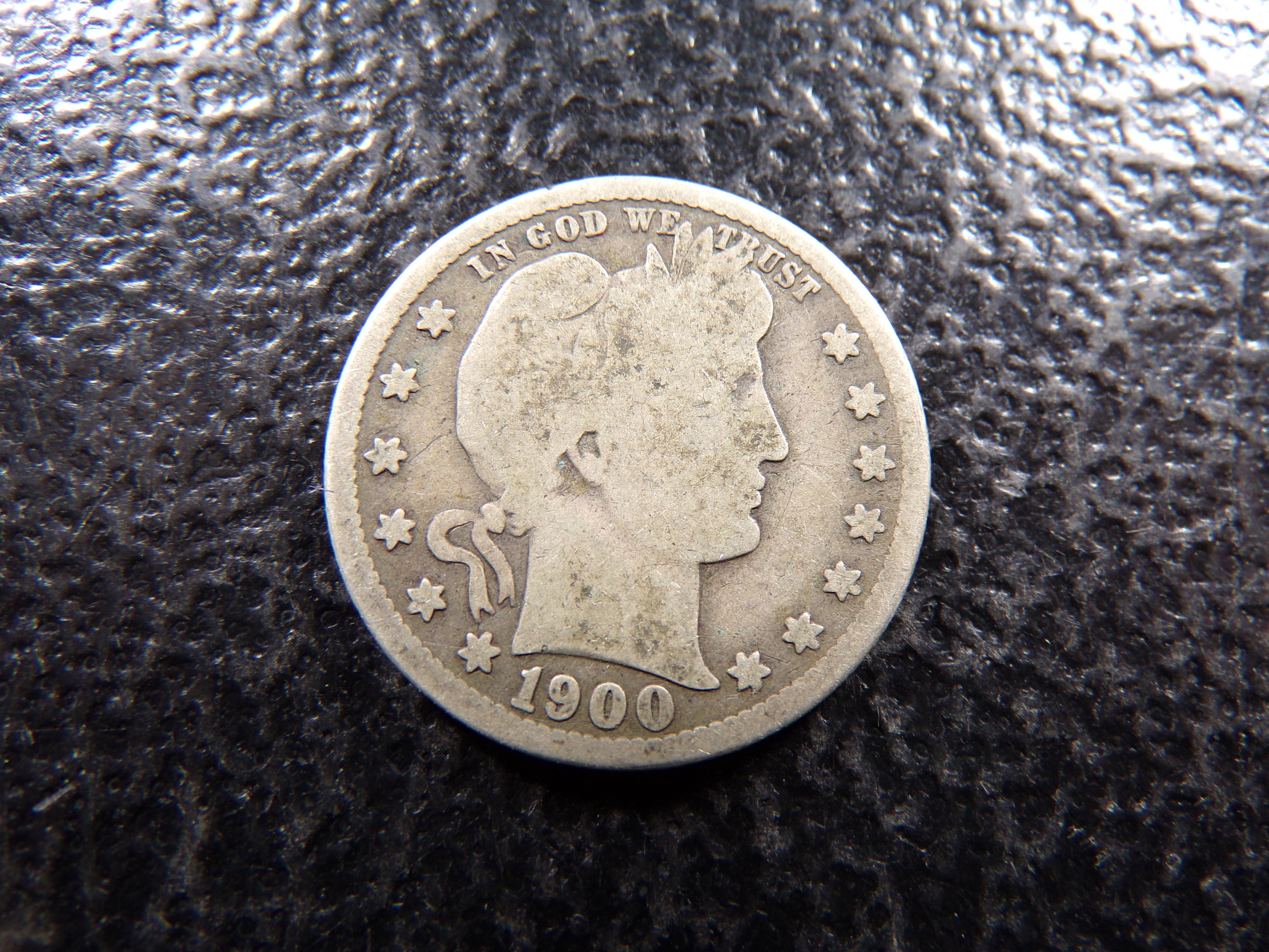 1900-S BARBER SILVER QUARTER