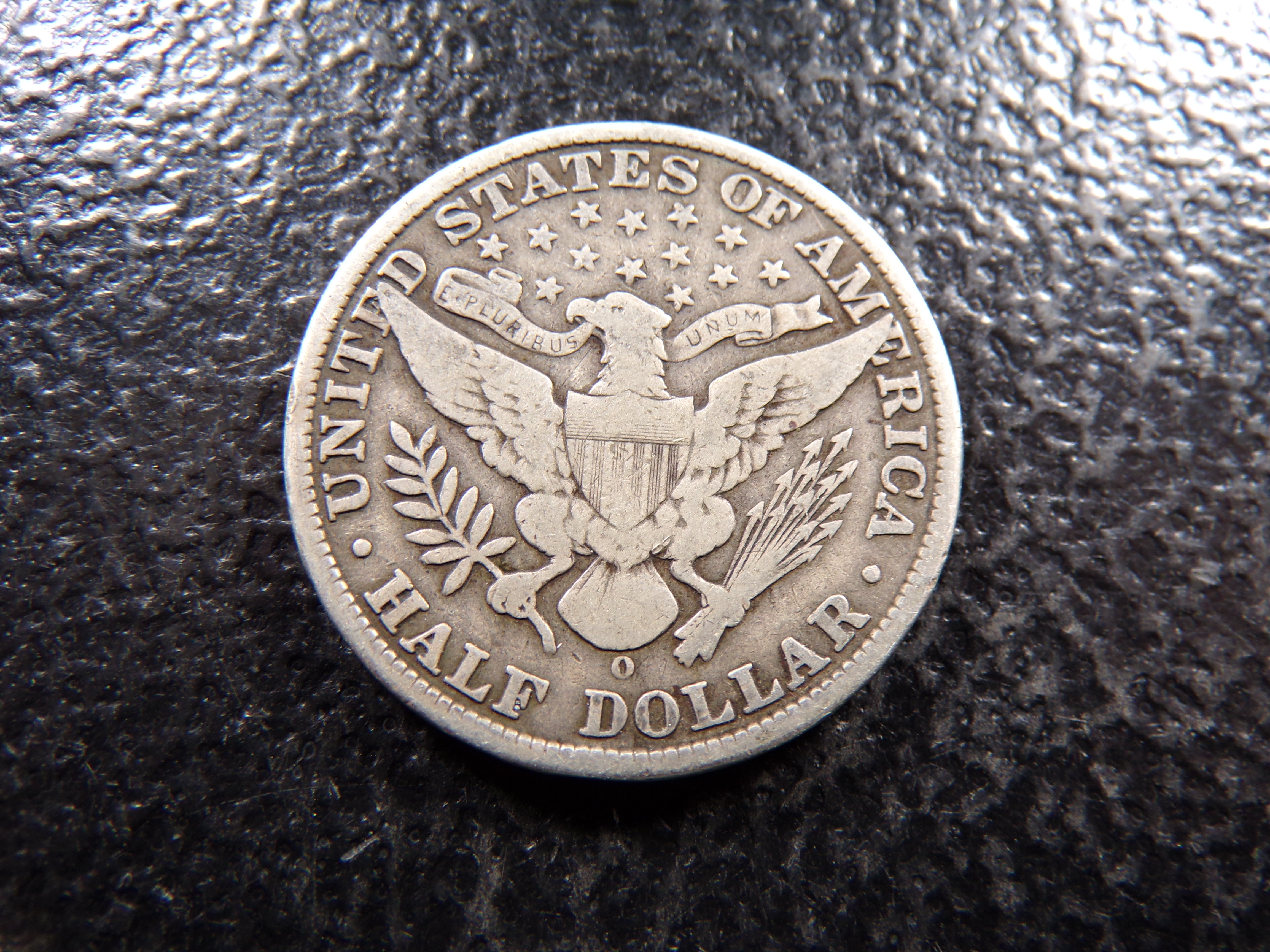 1908-O BARBER SILVER HALF DOLLAR