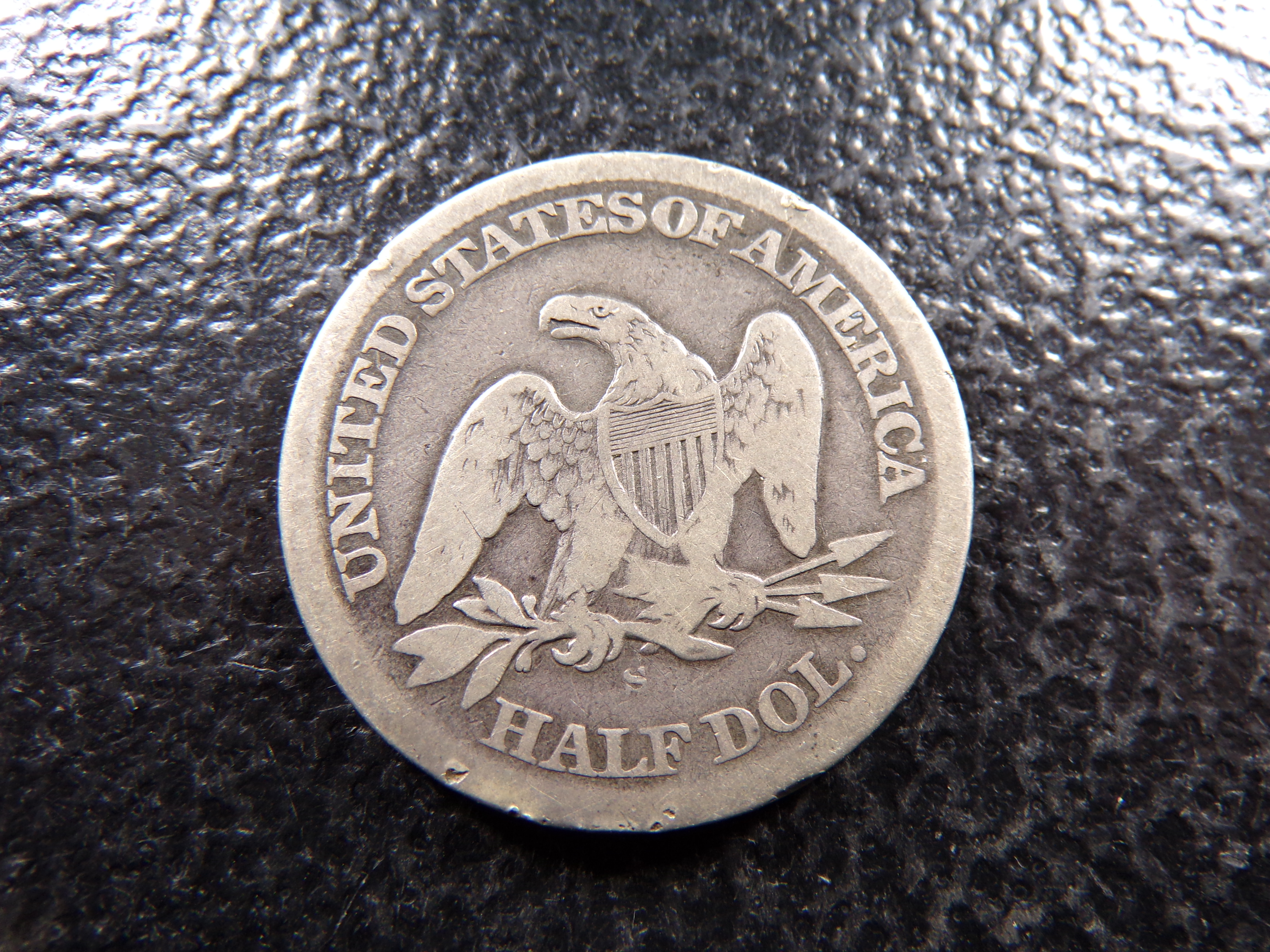 1863-S SEATED LIBERTY SILVER HALF DOLLAR